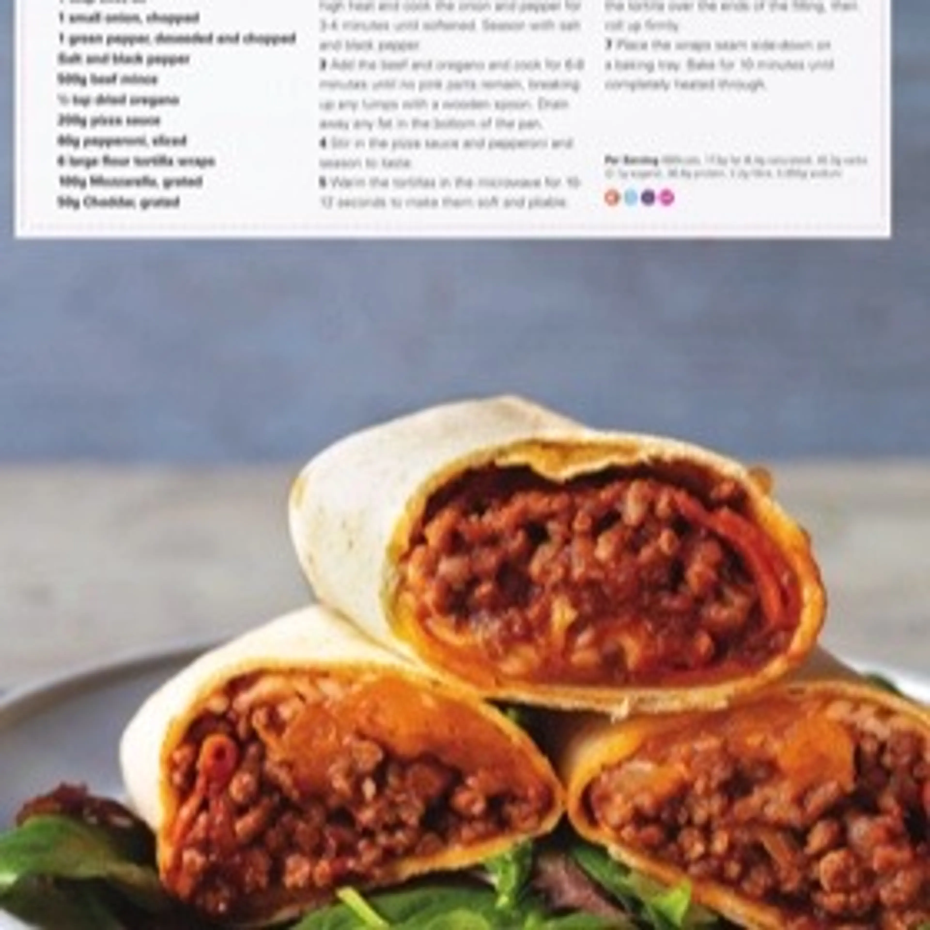 BAKED PIZZA WRAPS