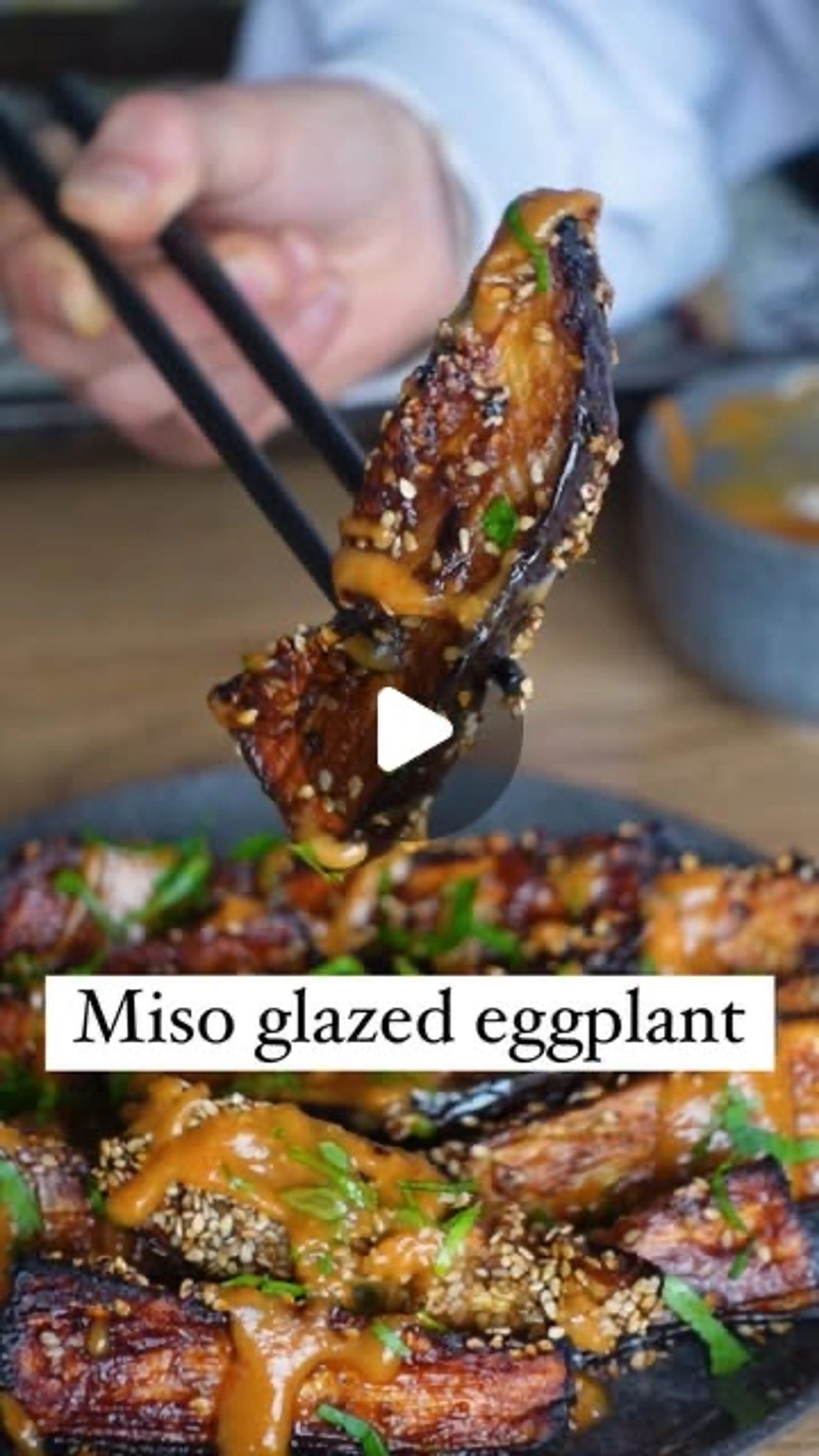 Miso Glazed Eggplant