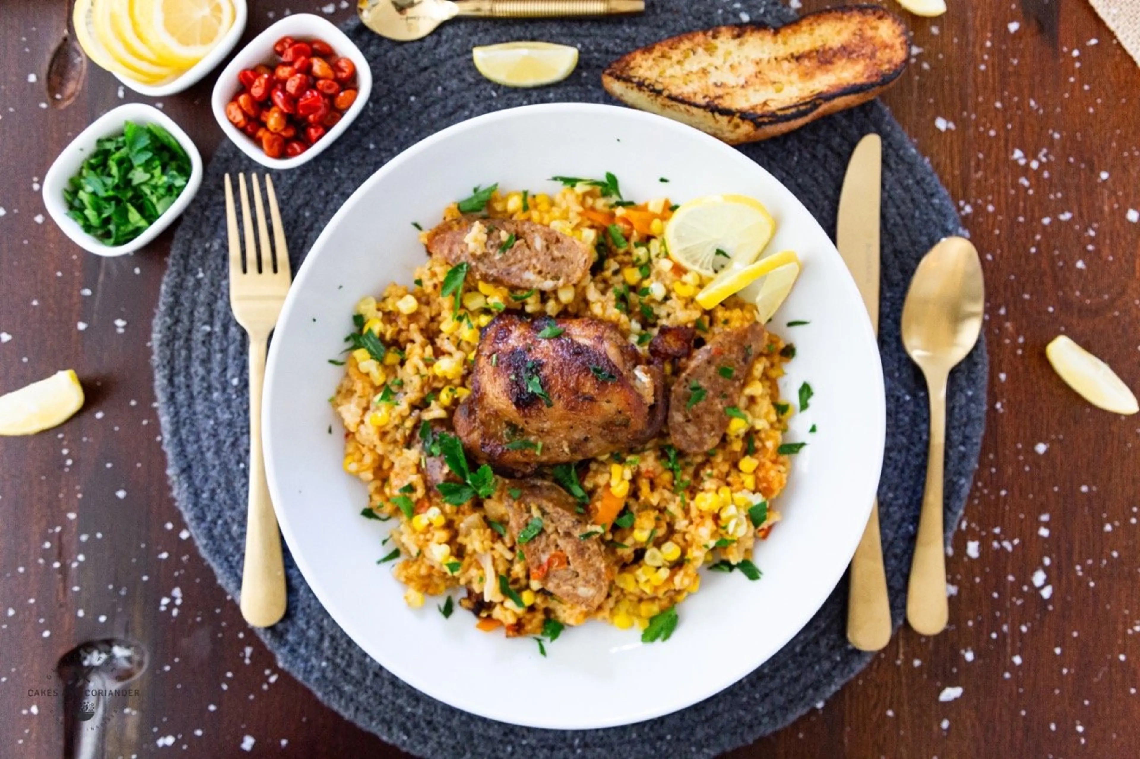 Easy Chicken and Andouille Sausage Paella