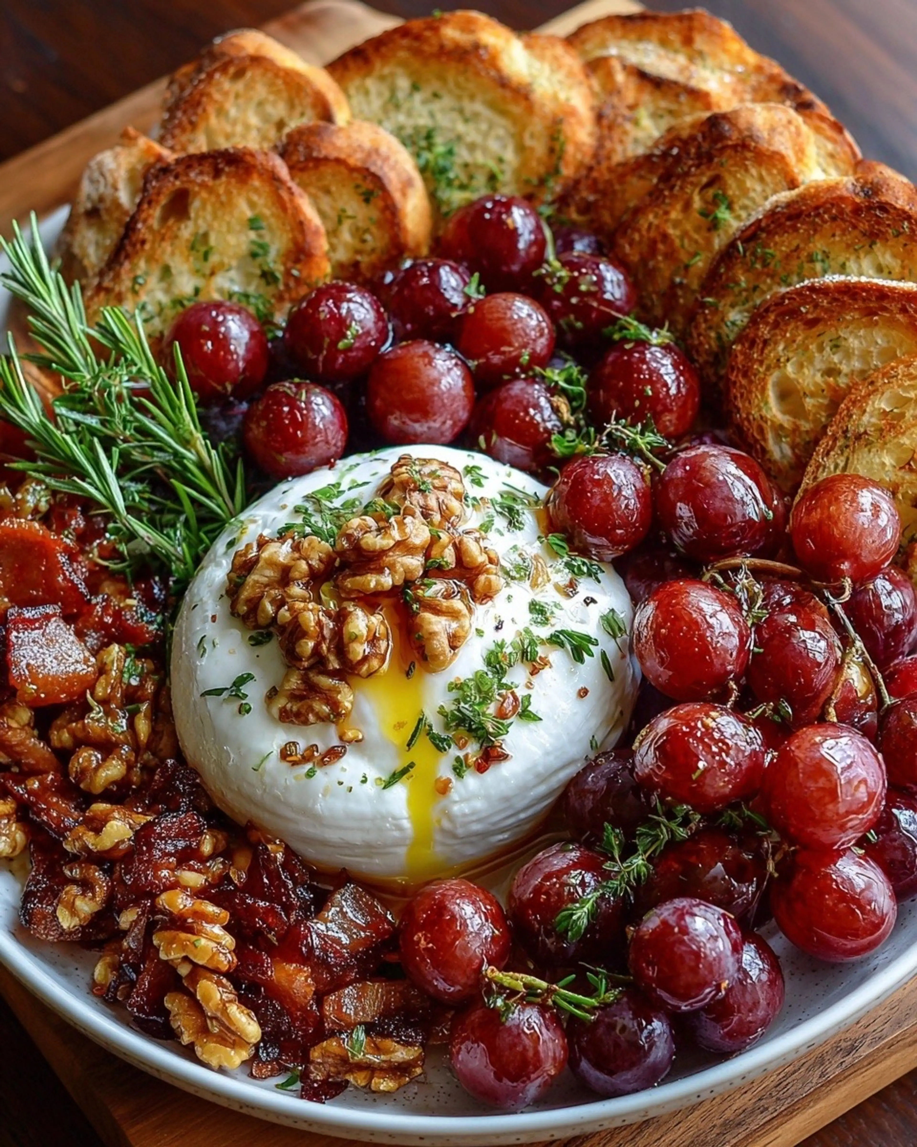 Burrata & Roasted Grape Tapas Board
