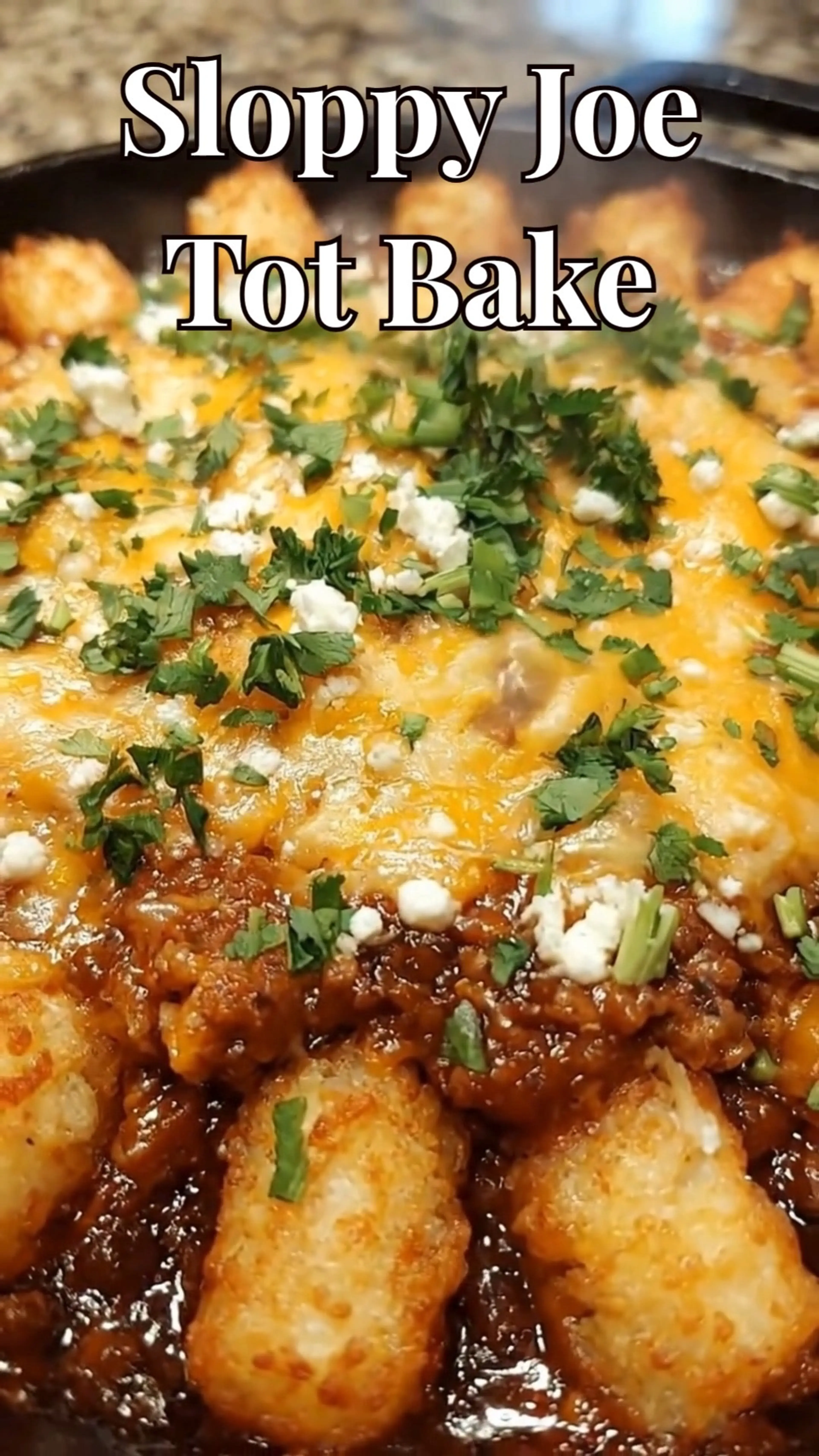 Tater Tot Sloppy Joe Skillet