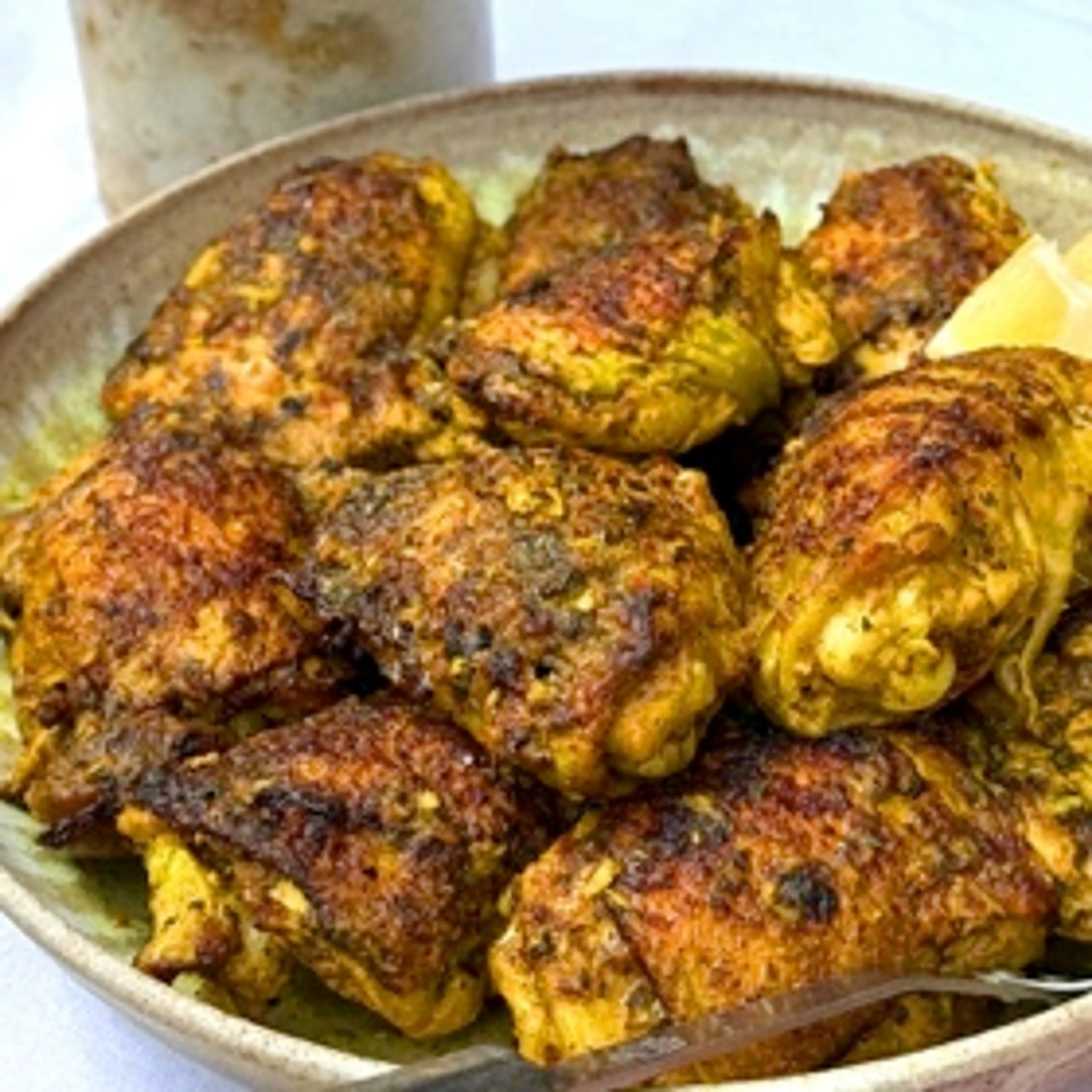 Marinated Chicken Thighs with Fenugreek and Ginger