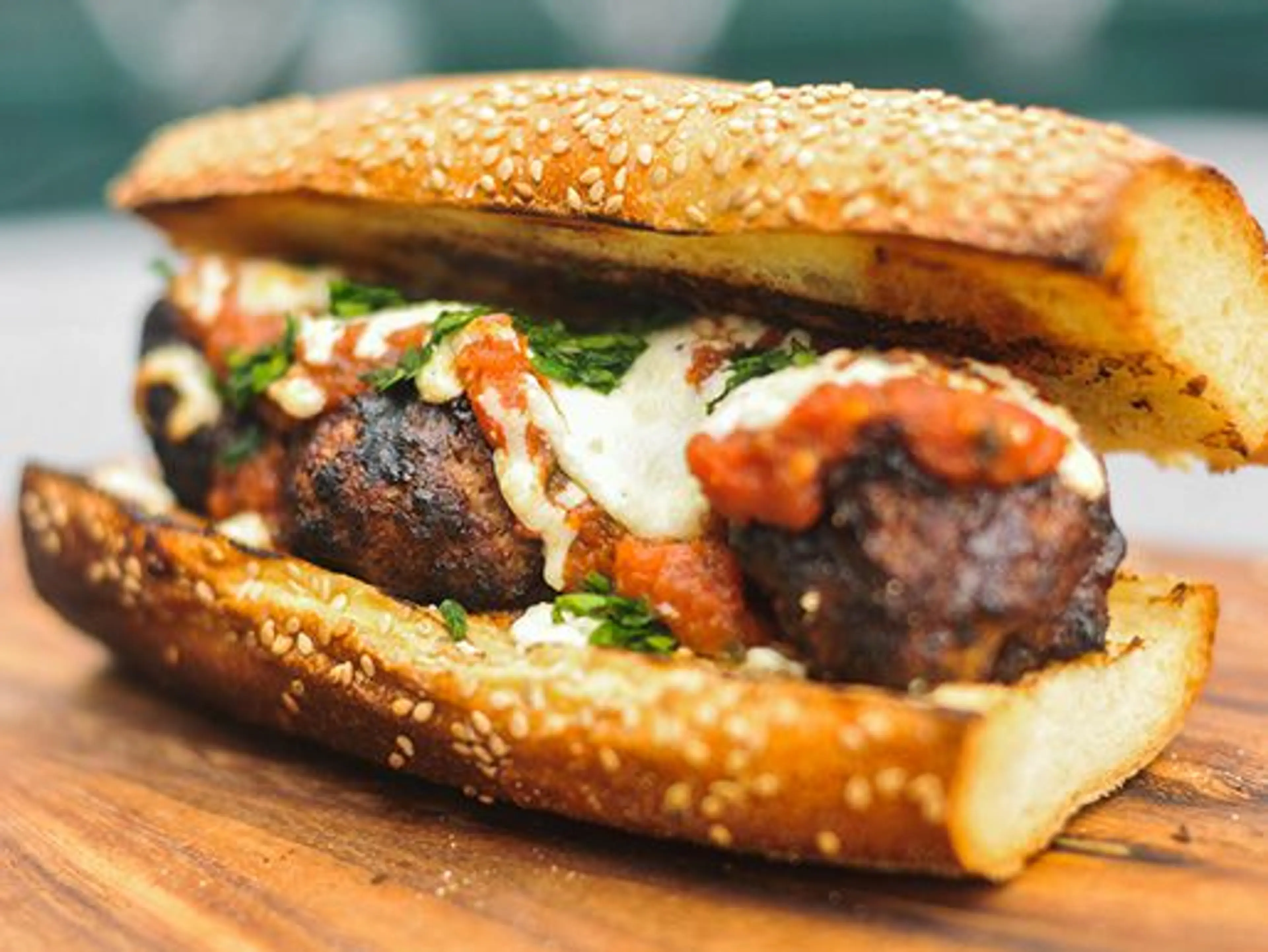 Grilled Meatball Parmesan Hero Recipe