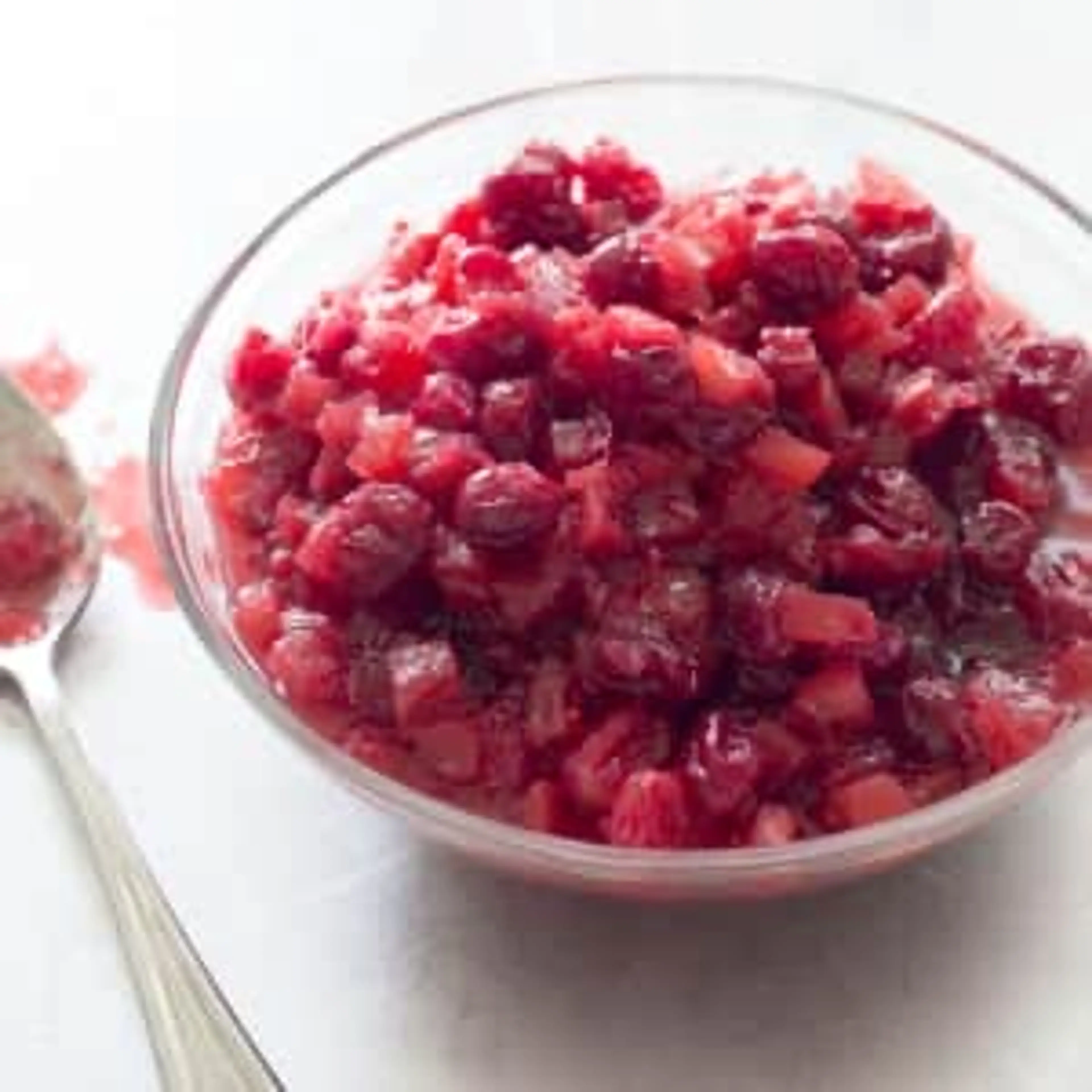 Cranberry Chutney with Apple and Crystallized Ginger