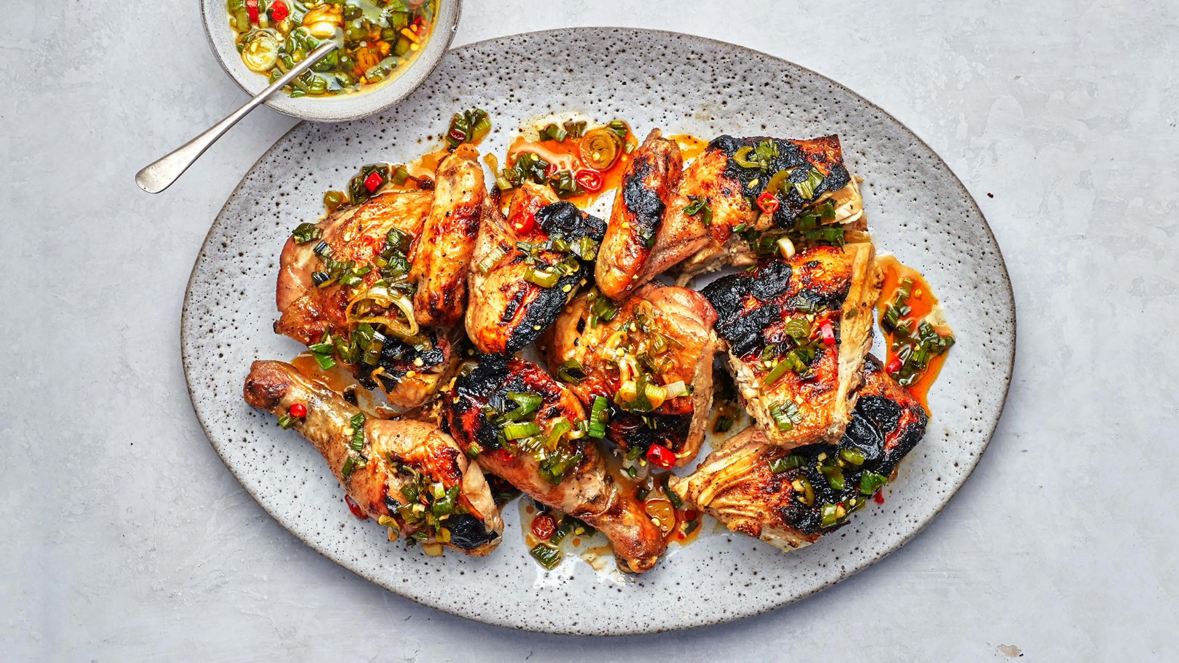 Five-Spice Spatchcocked Grilled Chicken