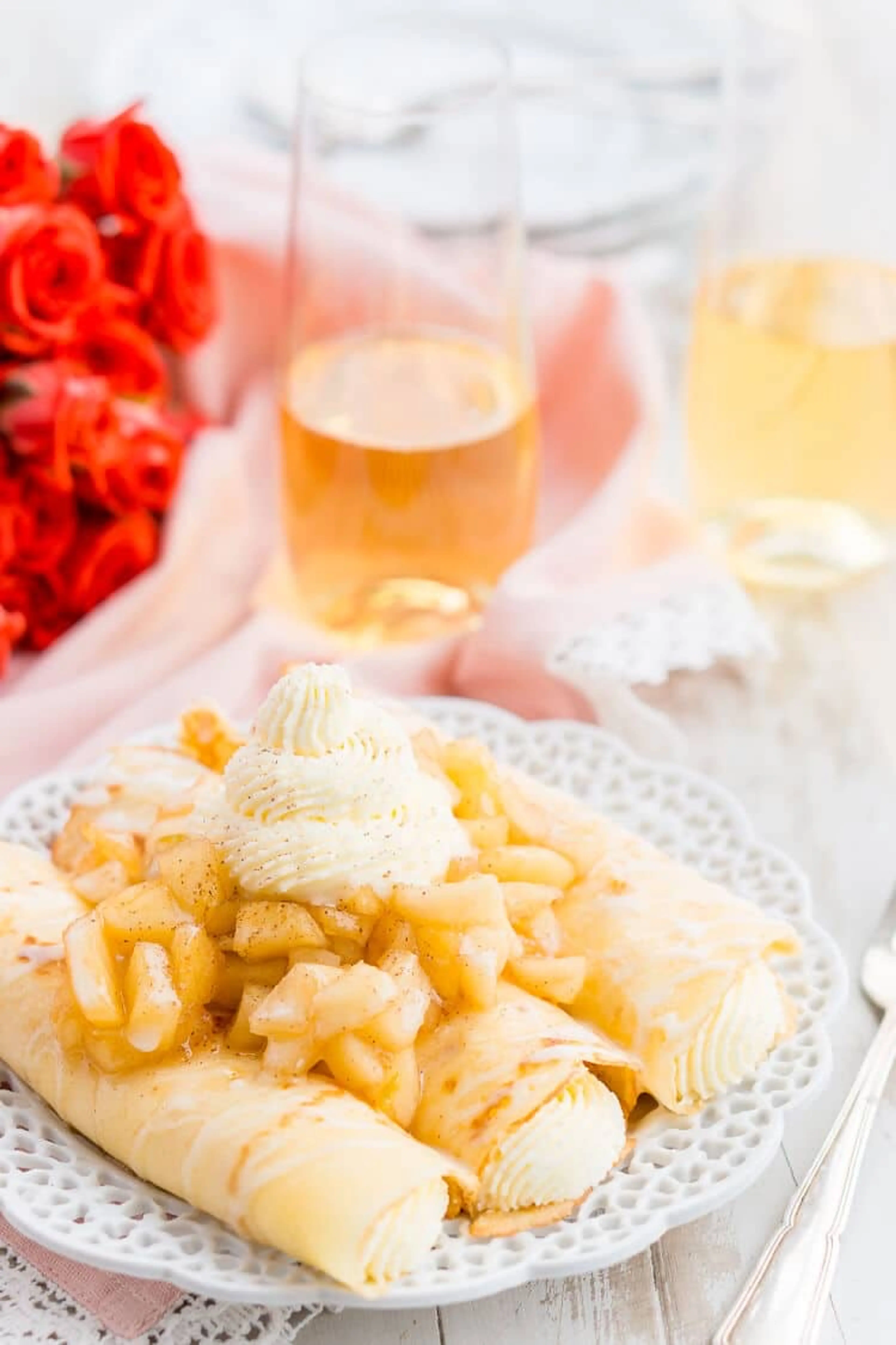 Apple Cheesecake Crepes