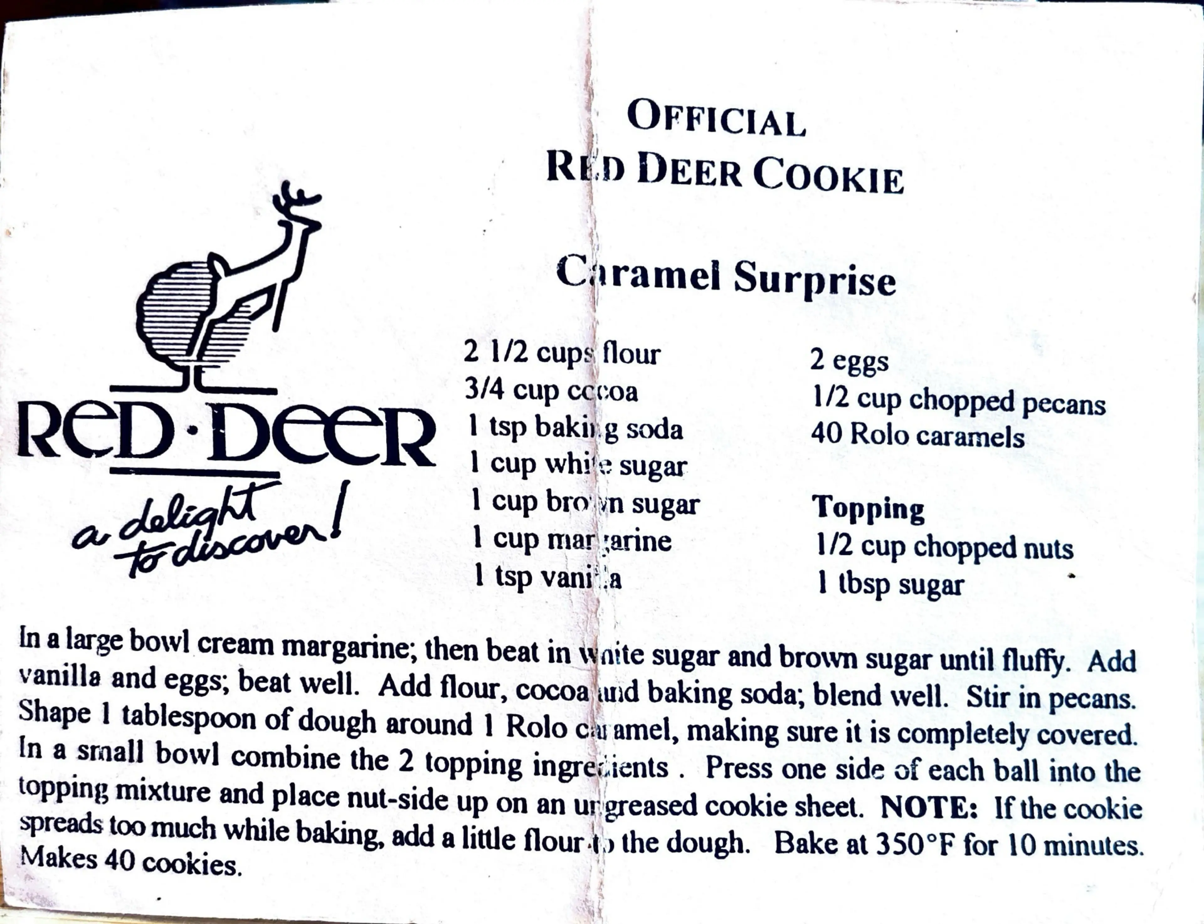 Official Red Deer Cookie