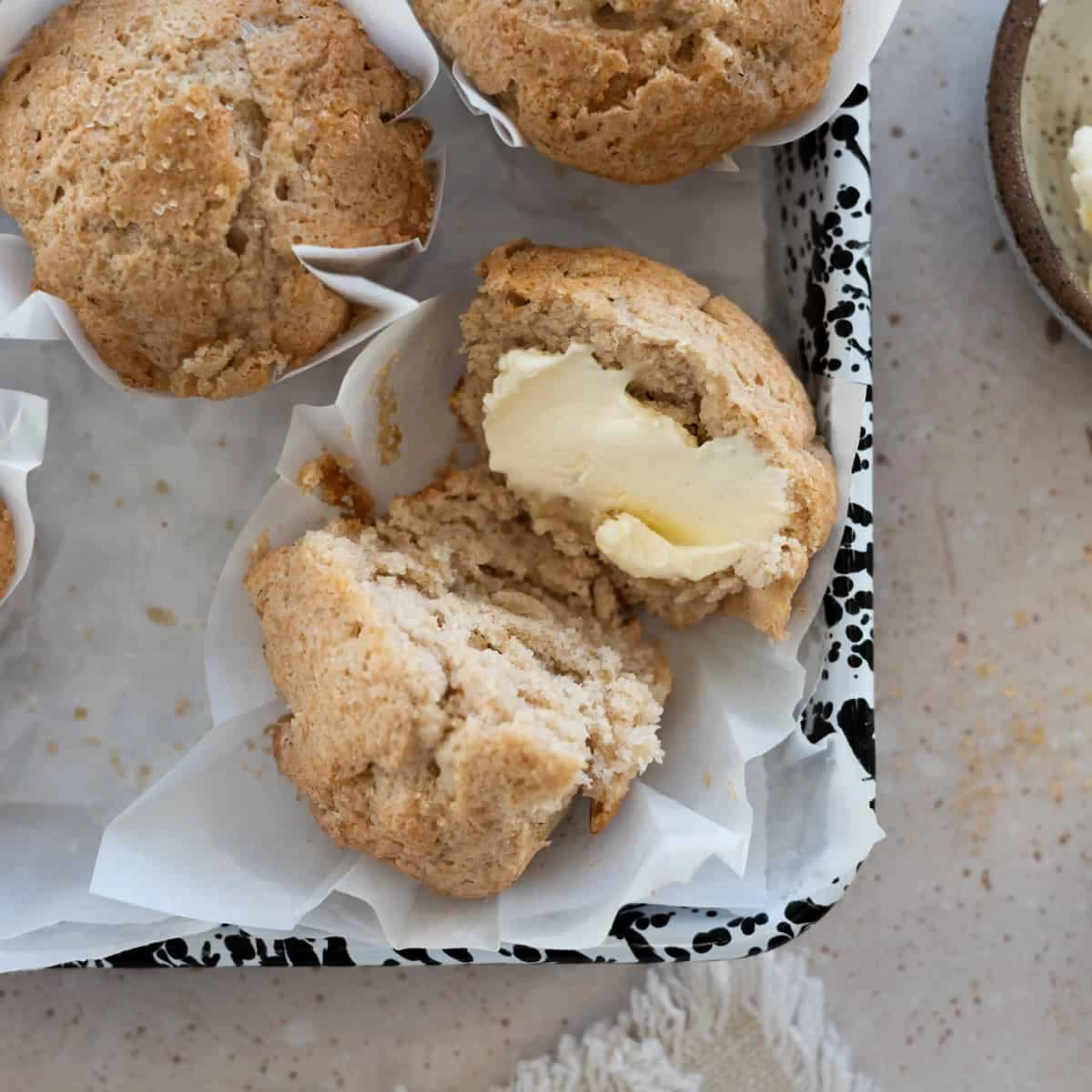 Sourdough Discard Banana Muffins