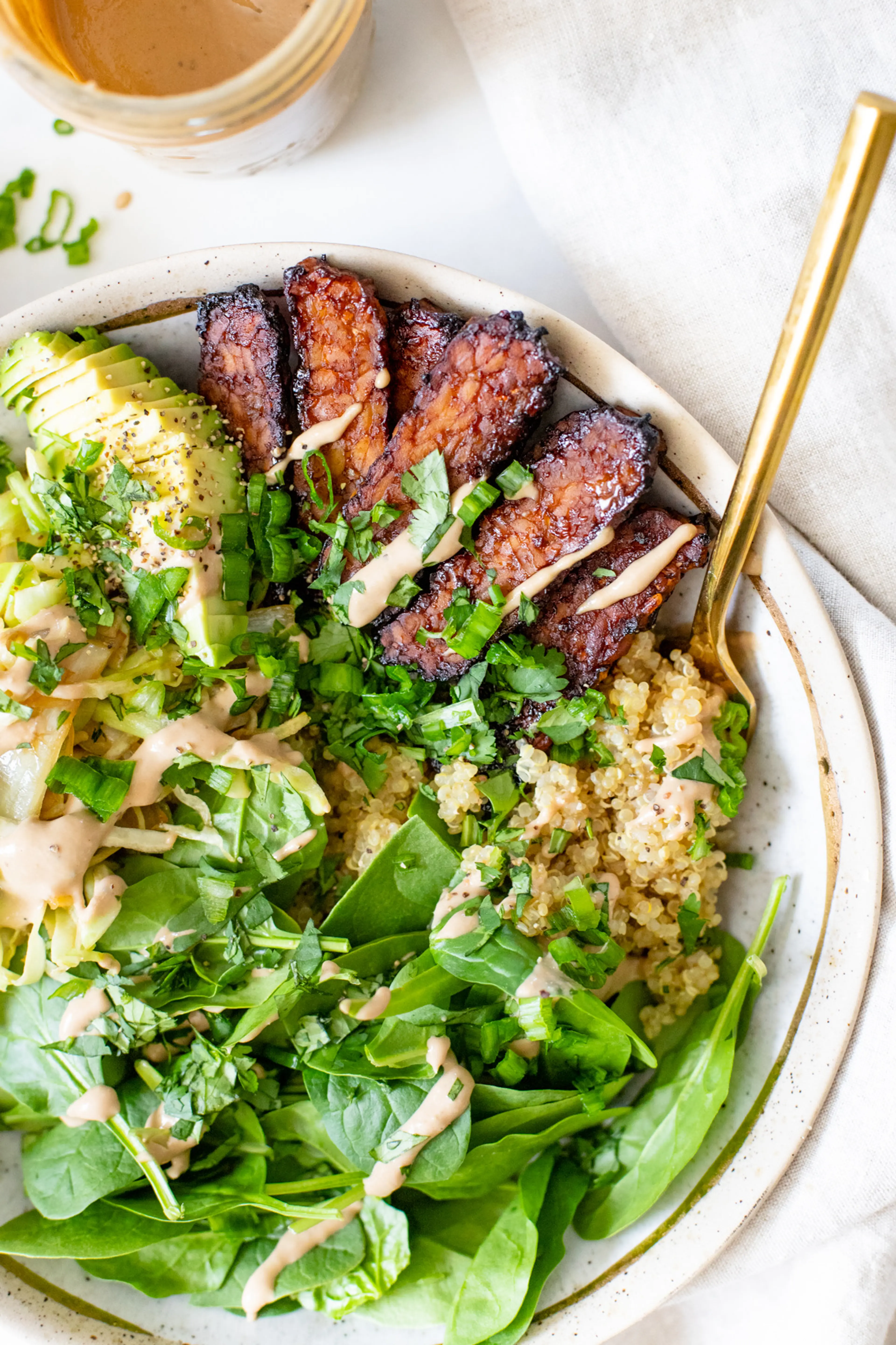 Hoisin Tempeh Quinoa Bowls