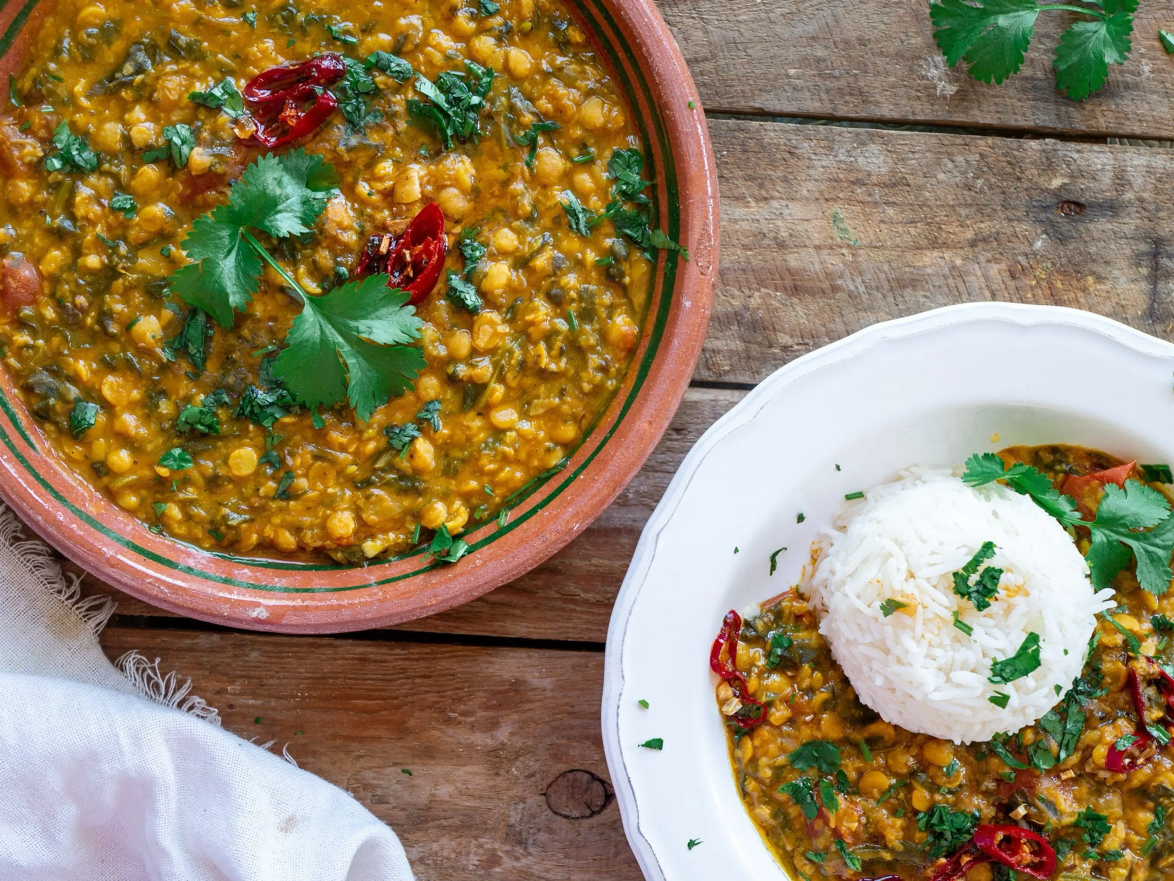Linsen Curry mit Spinat (DAL PALAK)