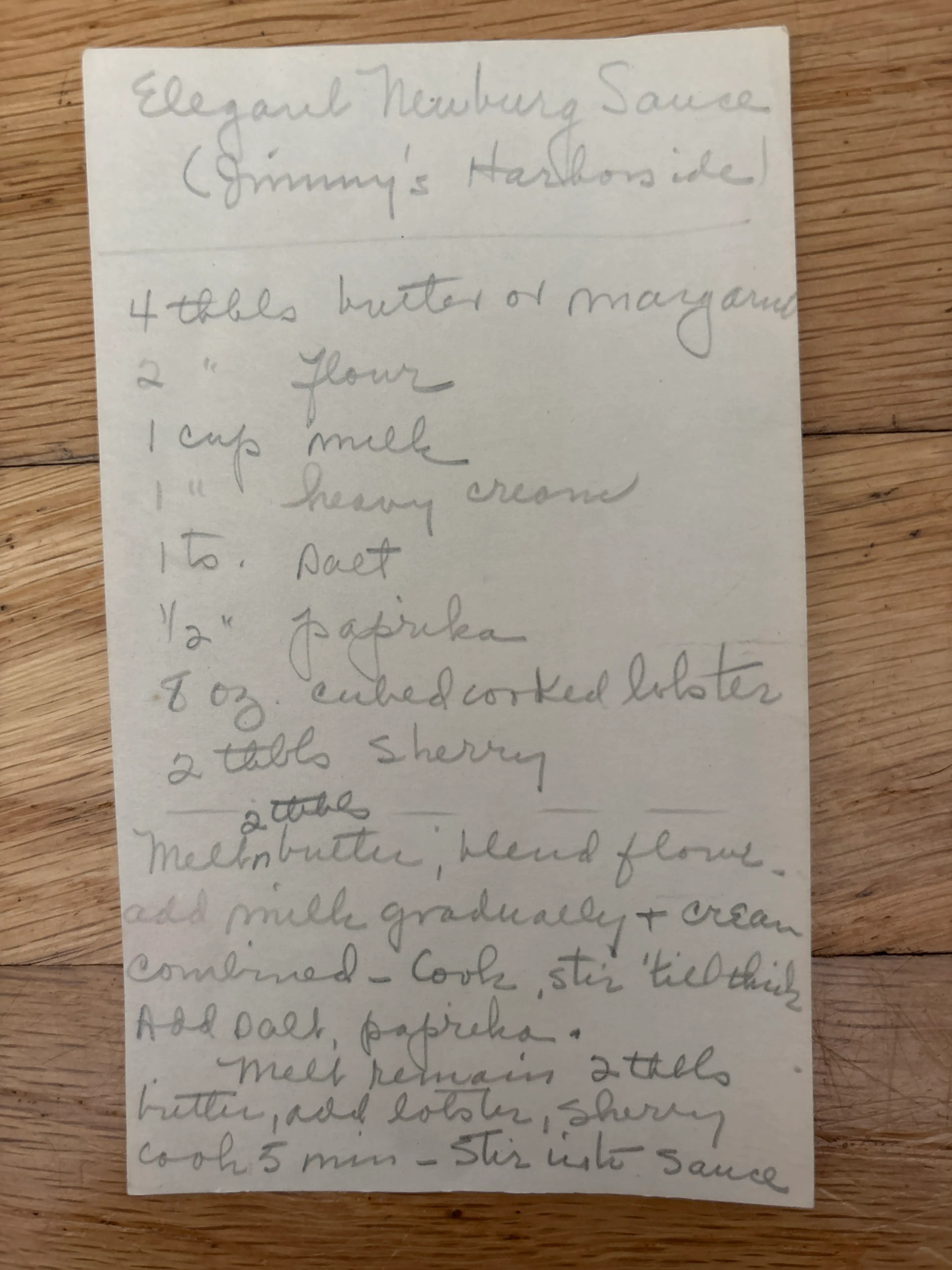 Elegant Newburg Sauce