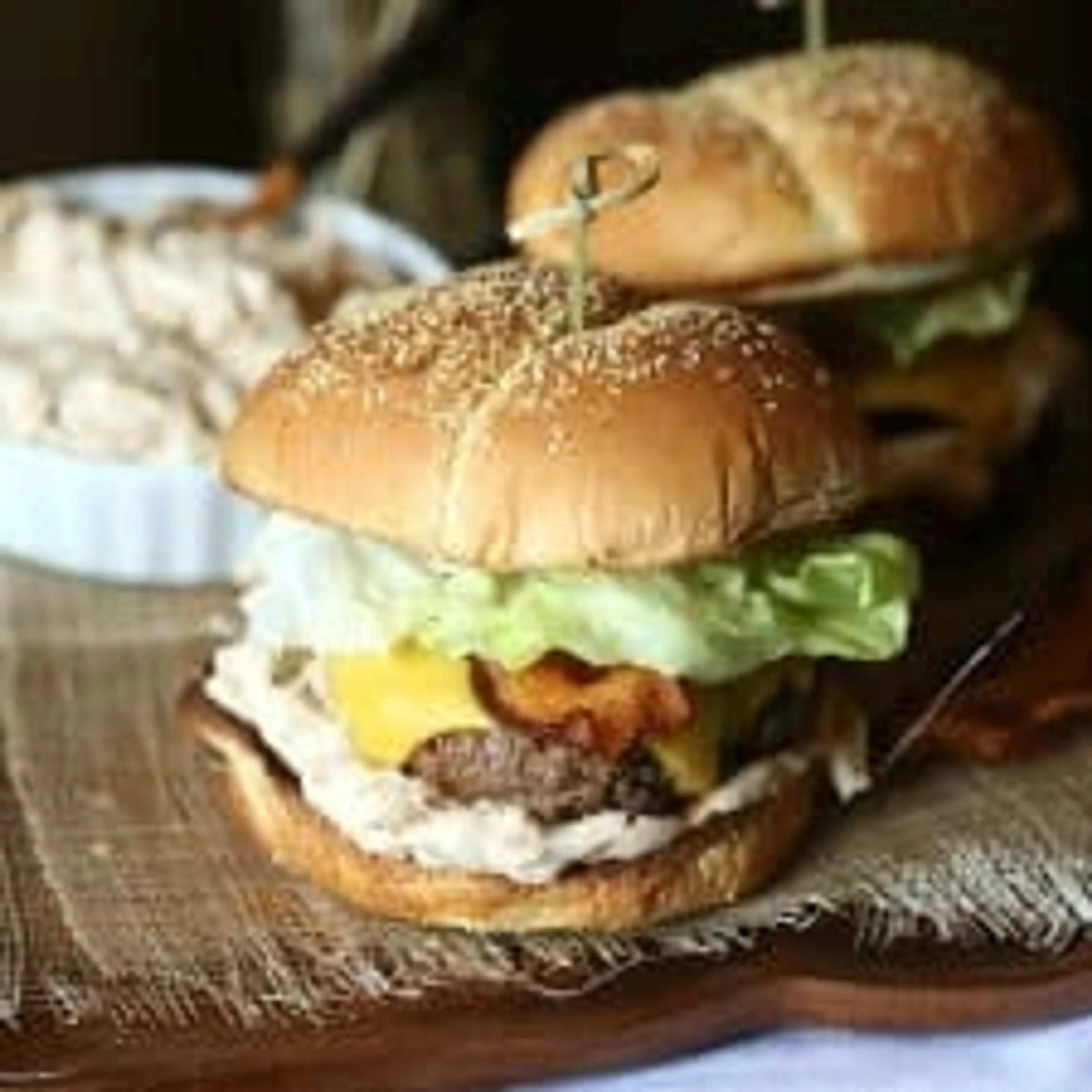 Caramelized Onion Dip Burger
