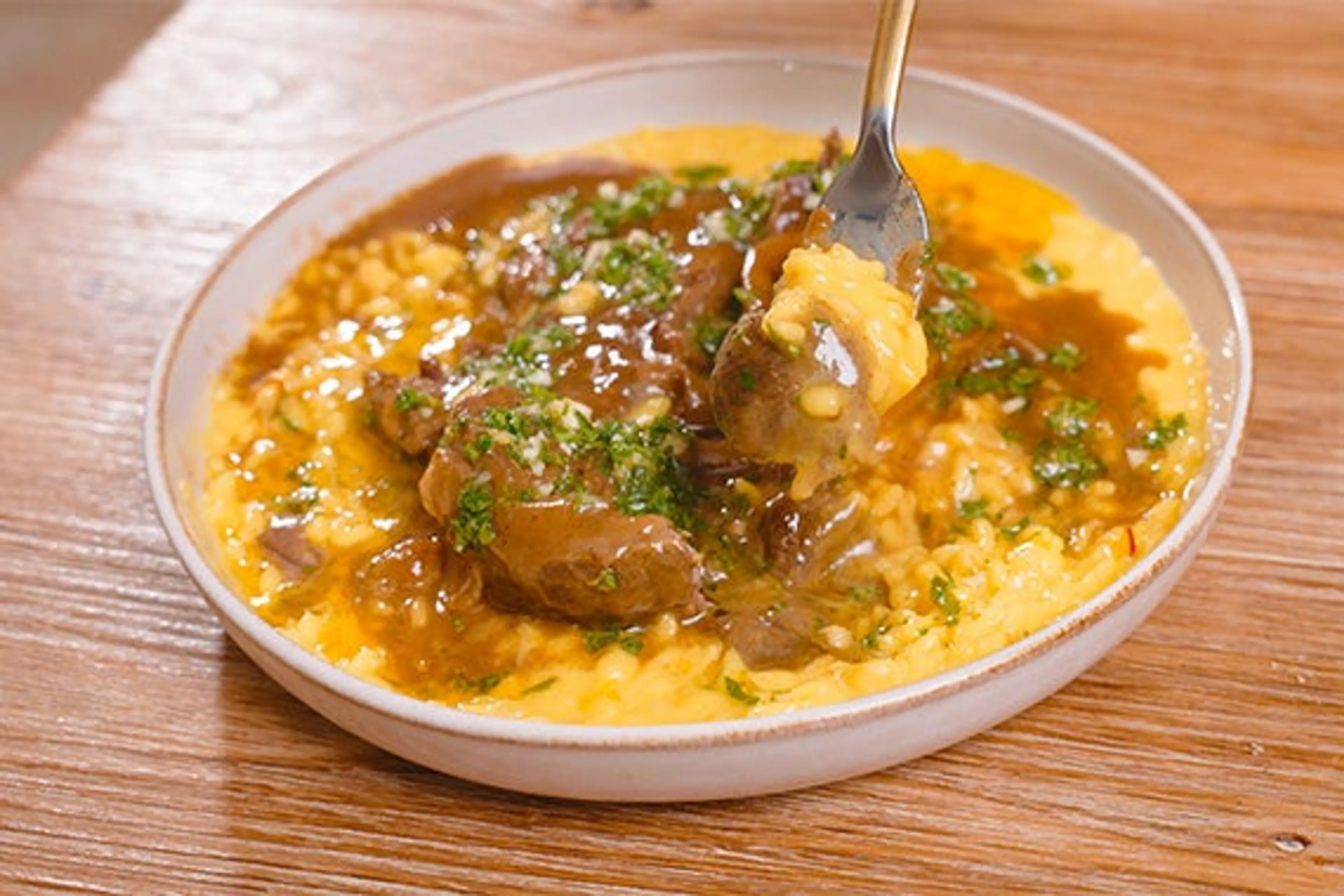 Ossobuco with Risotto Milanese