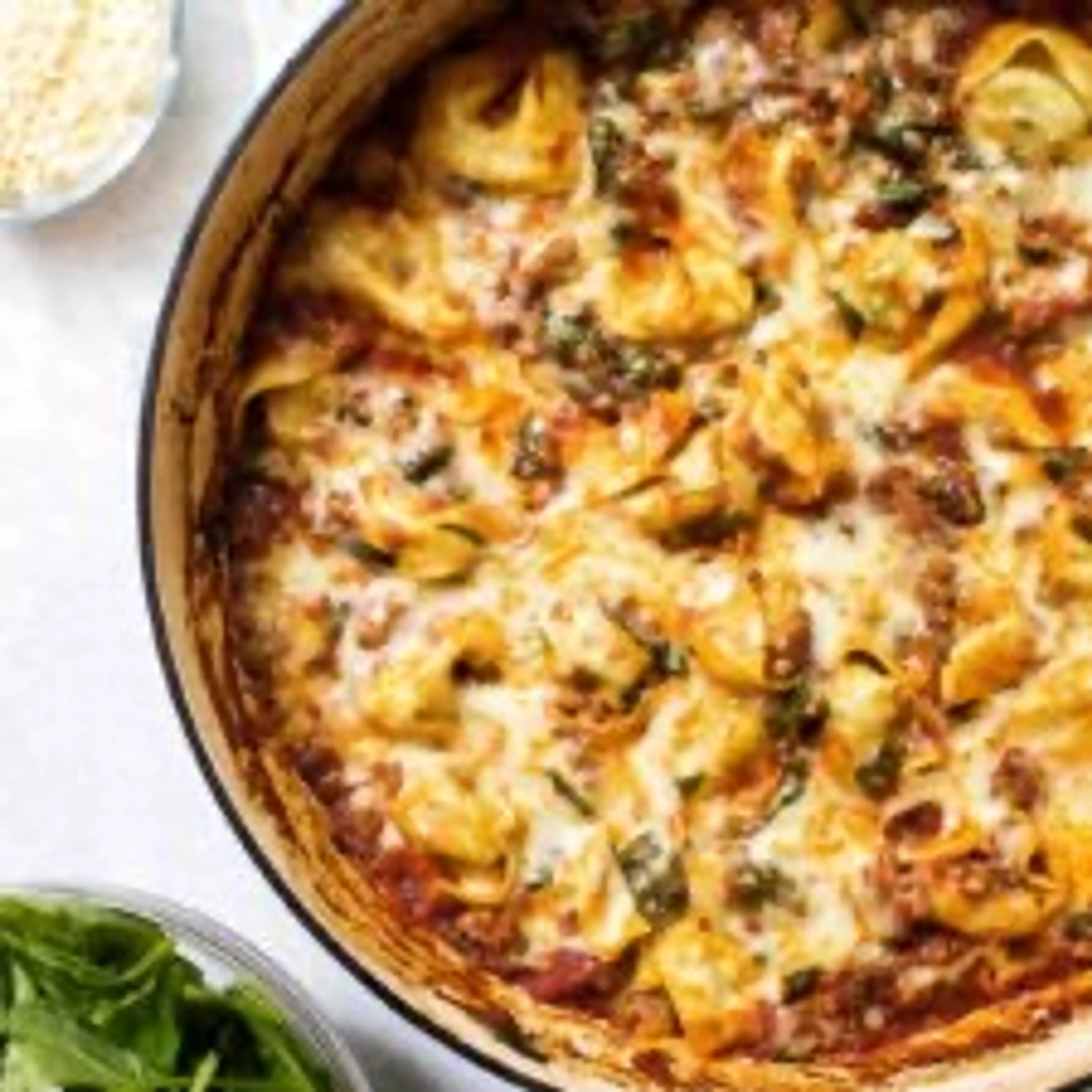 One-Pan Baked Tortellini