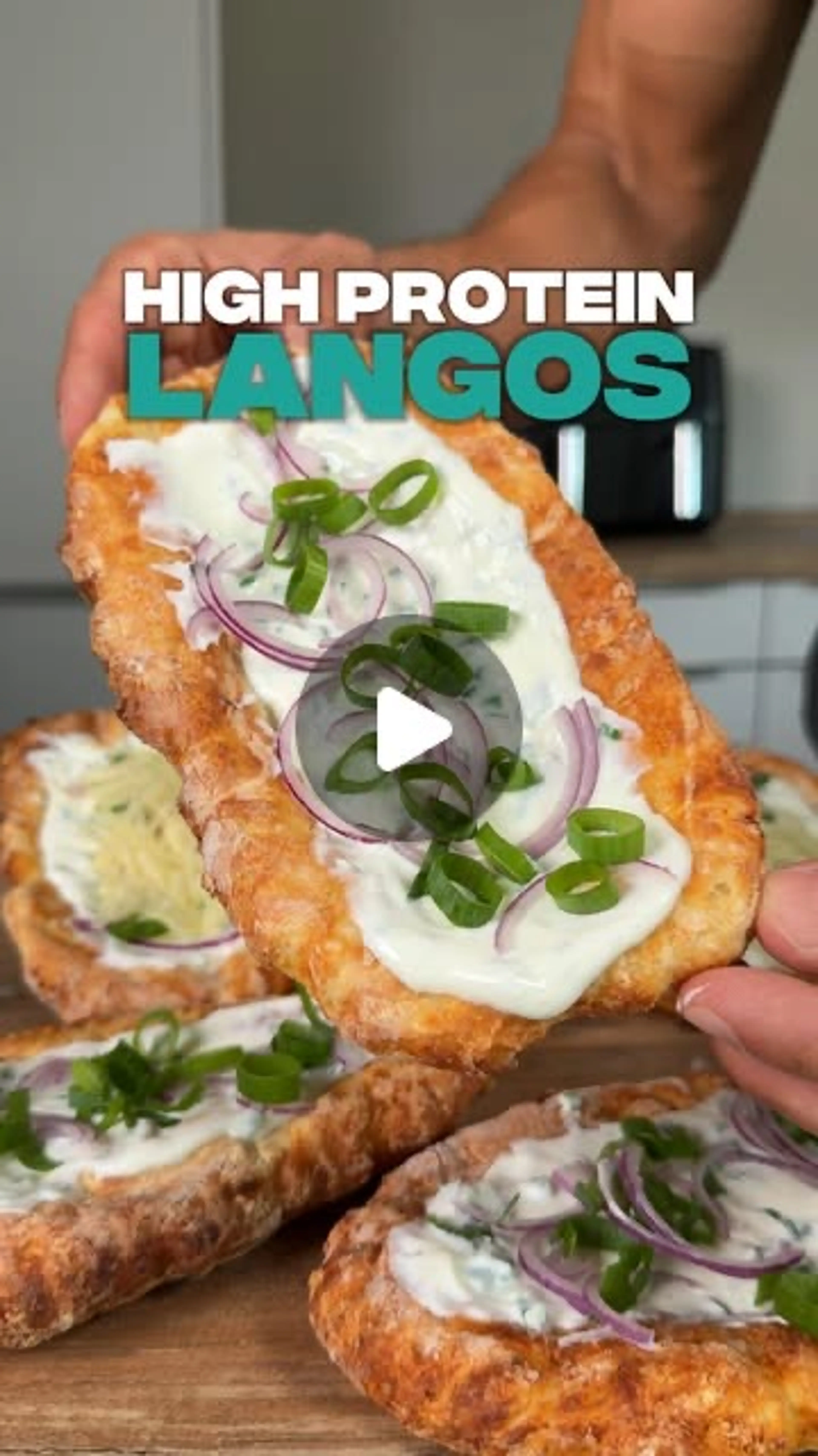 Protein Langos Aus Dem Airfryer