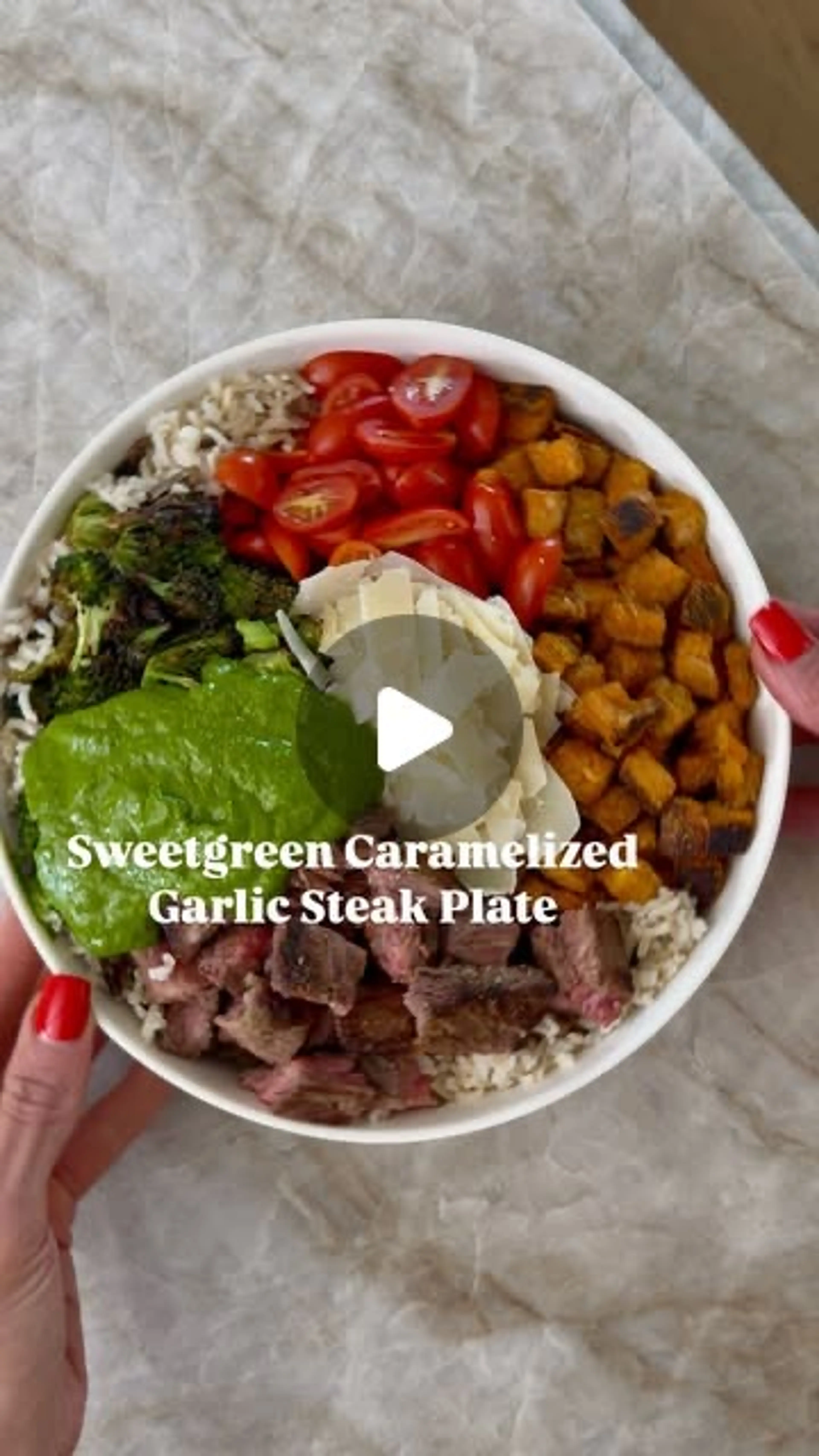 Copycat sweetgreen Caramelized Steak Plate