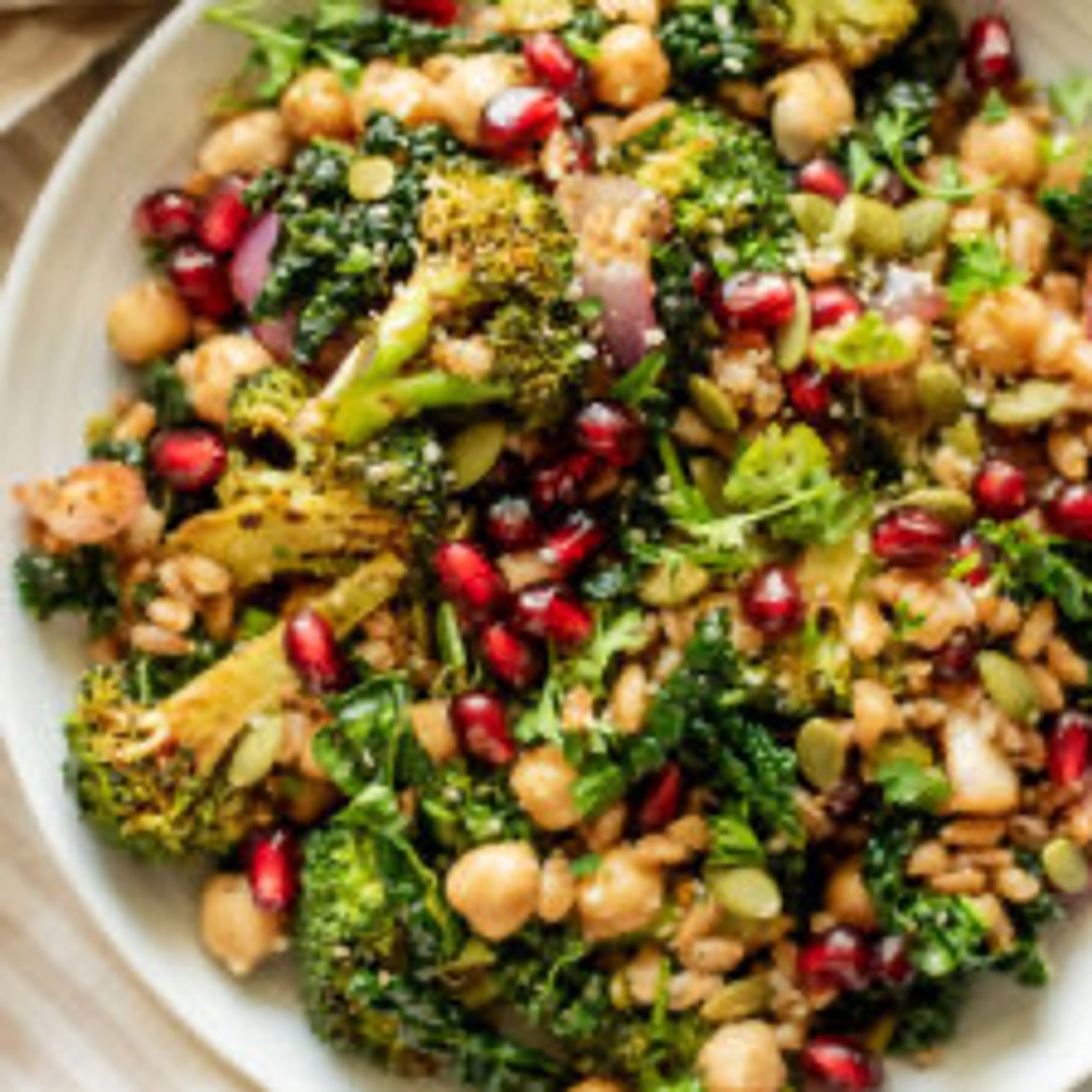 Winter Farro & Kale Salad