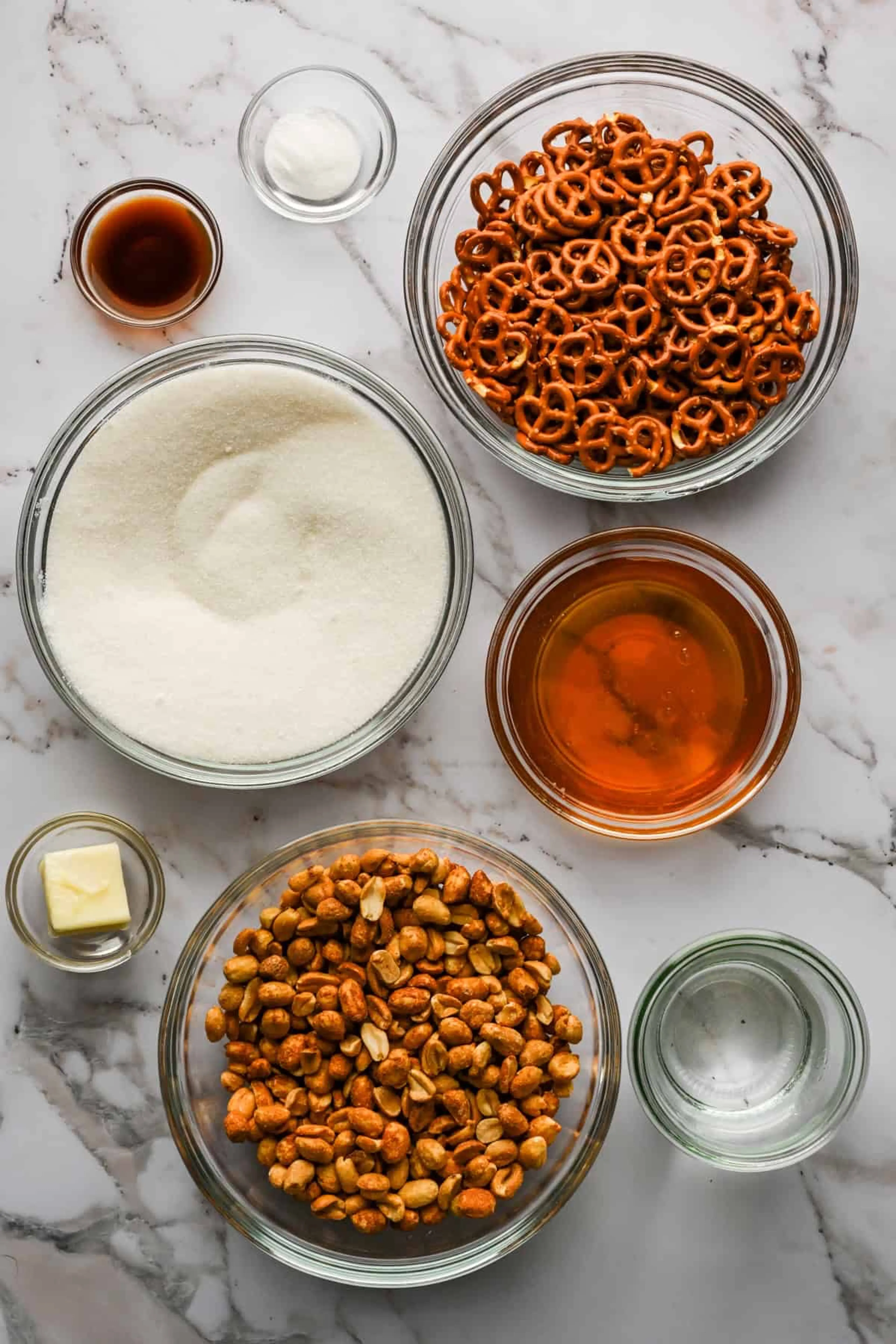 Pretzel Peanut Brittle (no corn syrup)