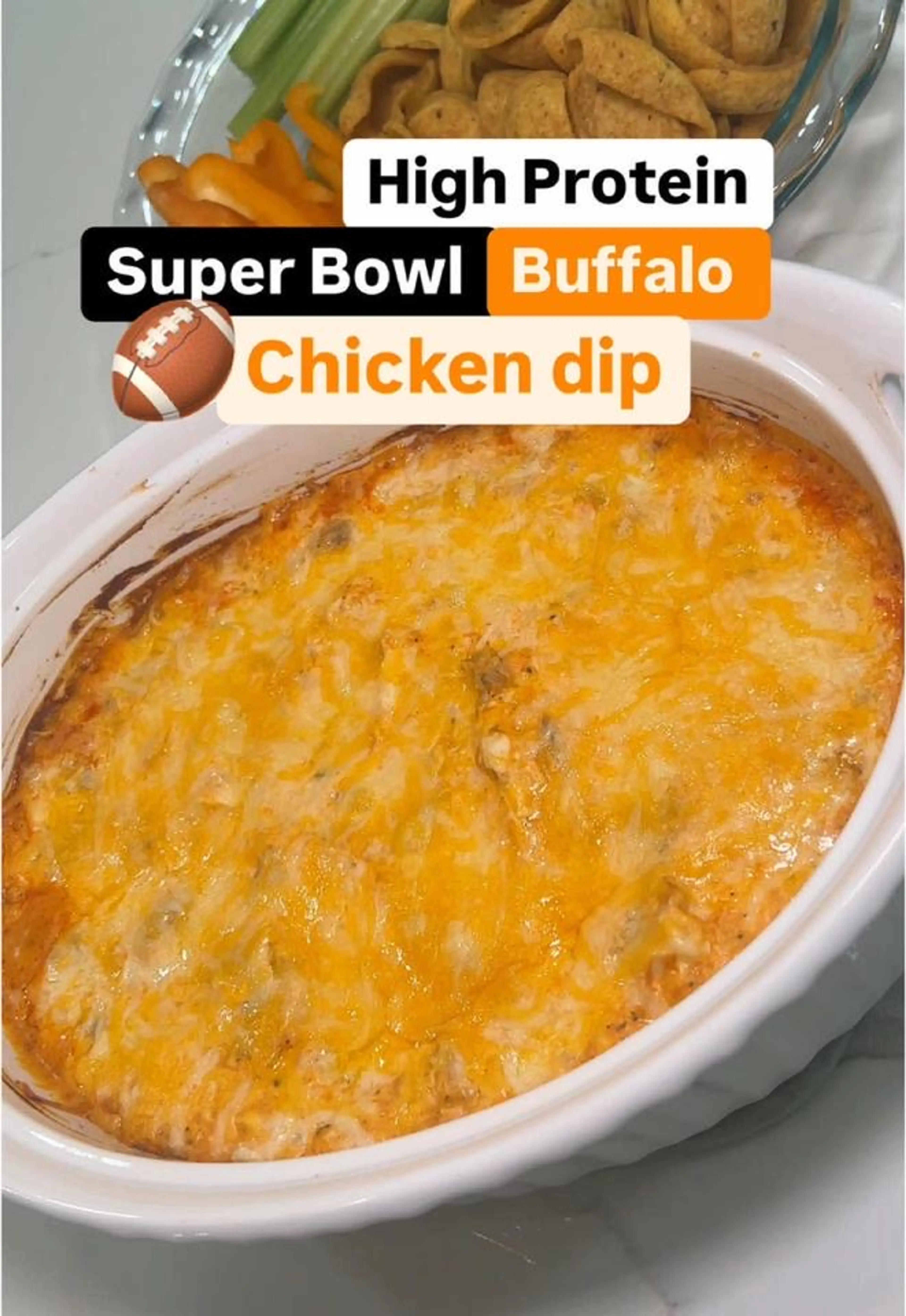 High Protein Buffalo Chicken Dip