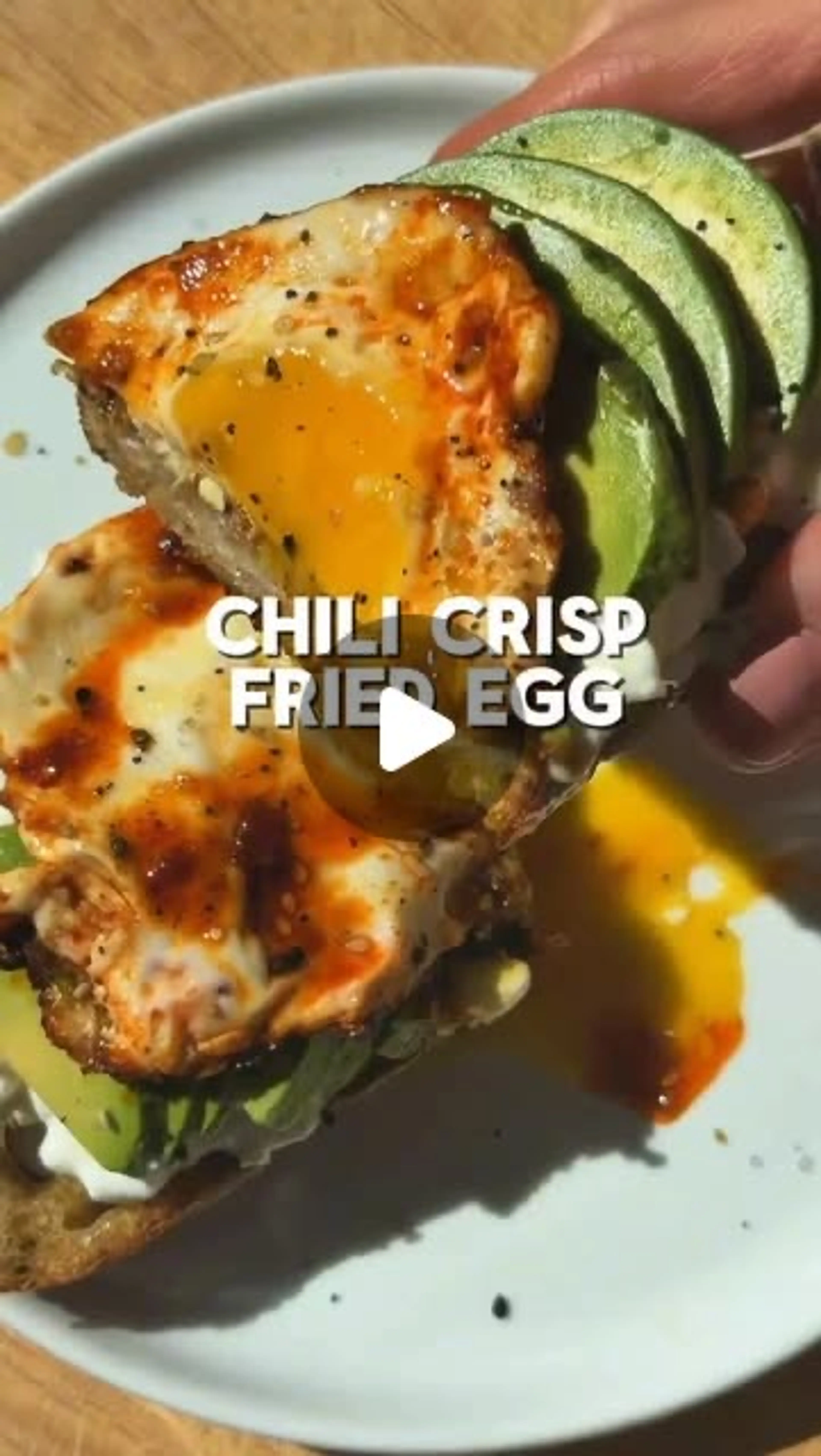 Chili Crisp Fried Egg on Toast