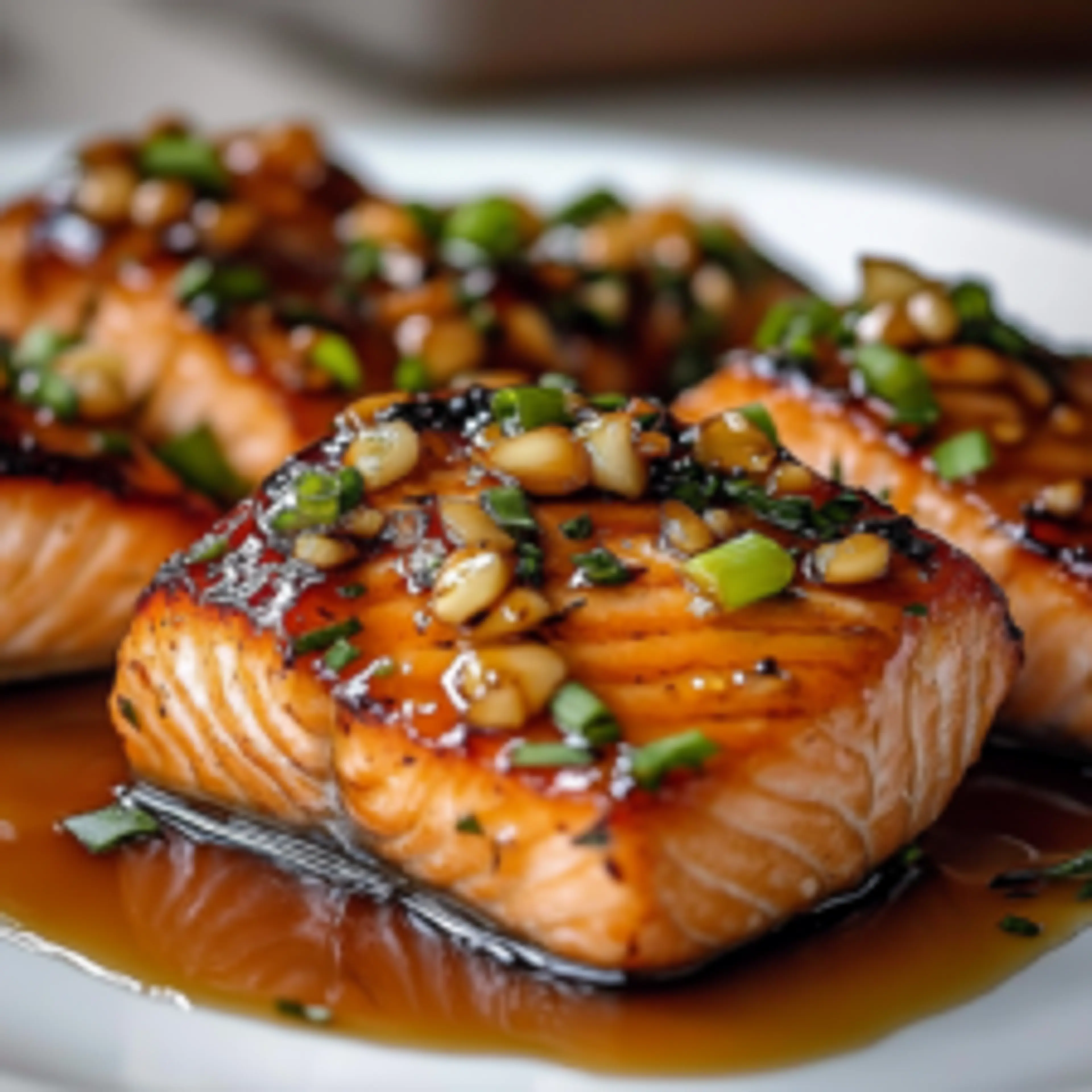 Easy Crispy Honey Garlic Glazed Salmon Recipe