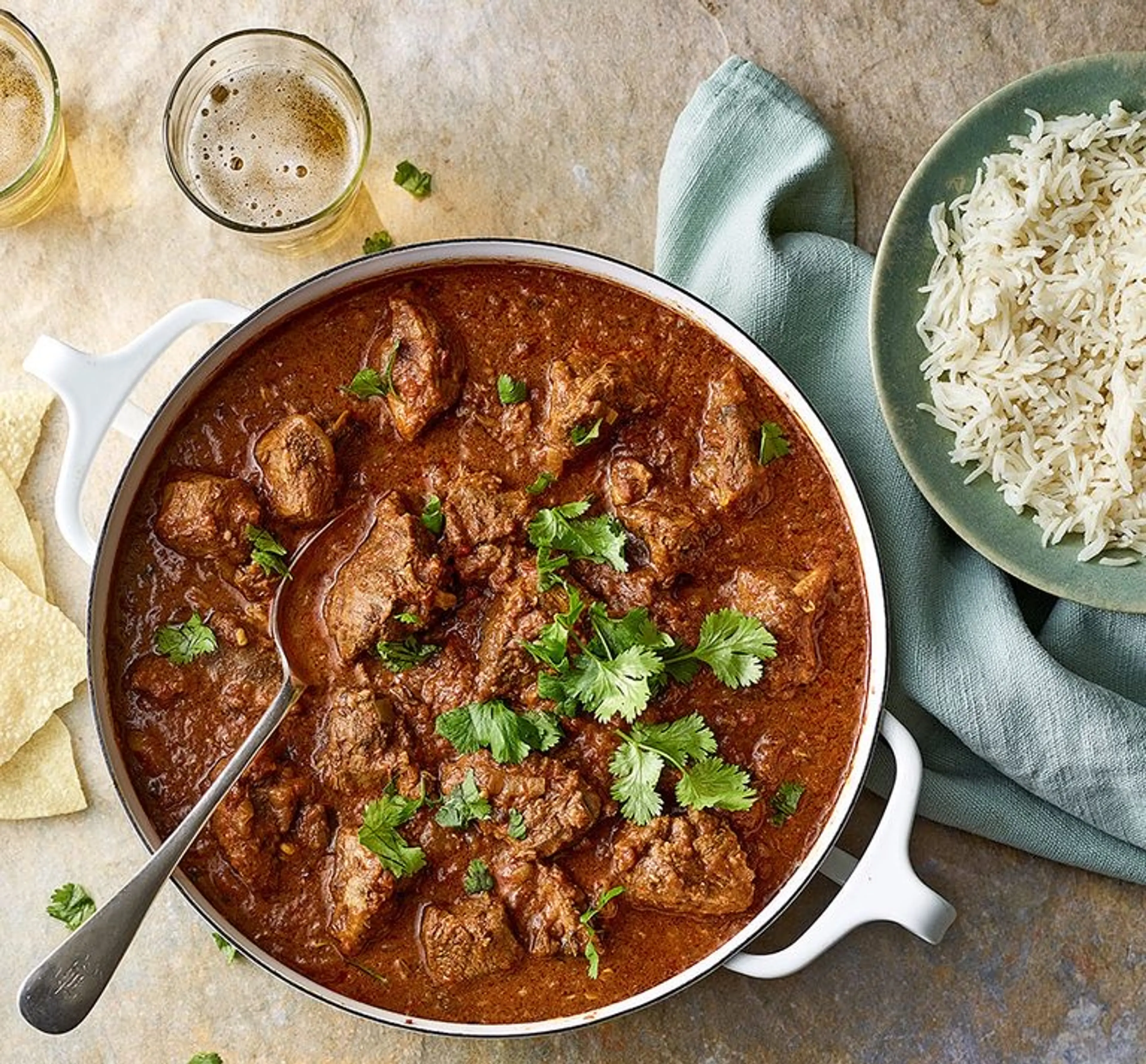 Pressure cooker lamb & coconut curry