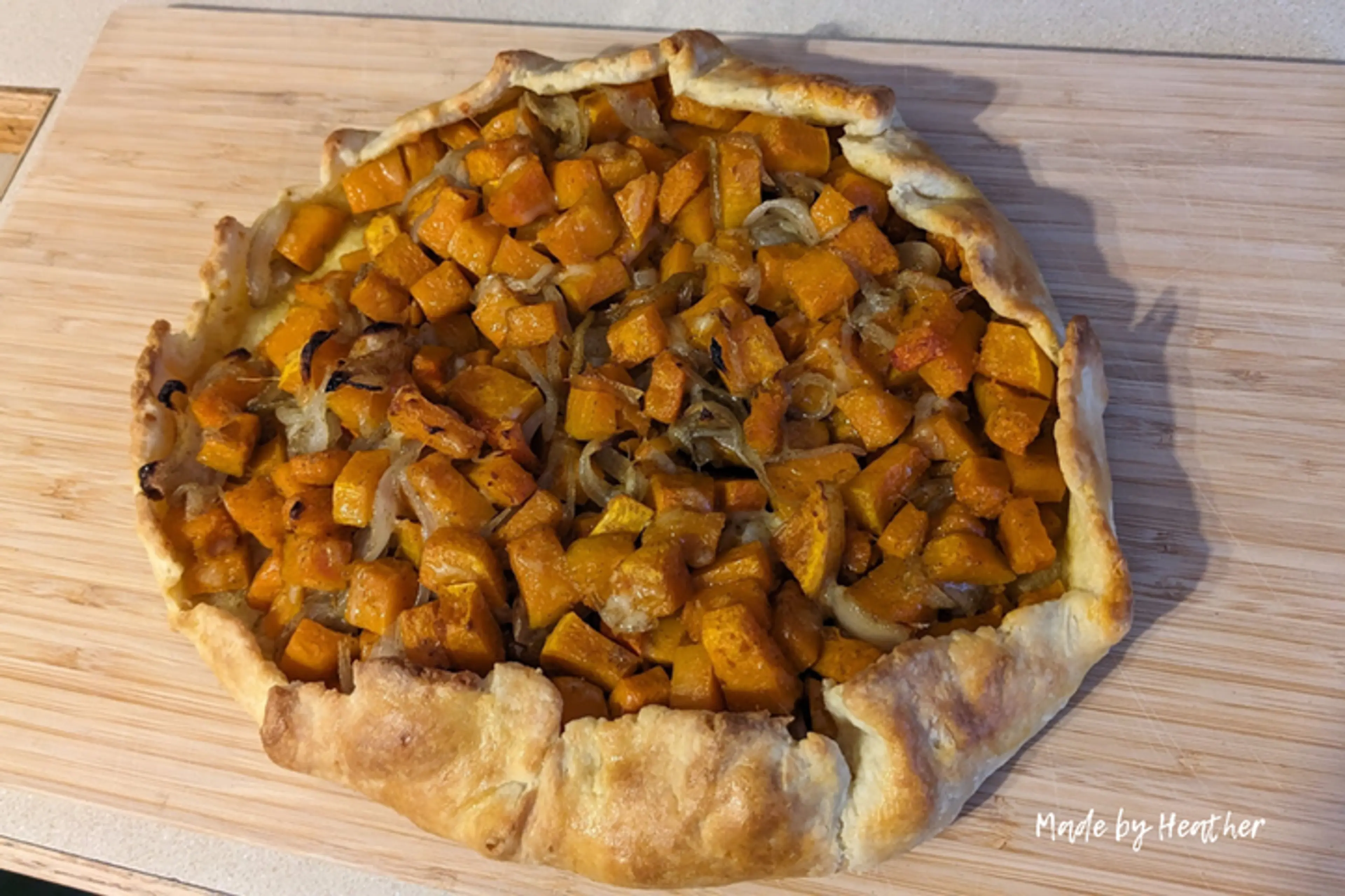 Butternut Squash and Caramelized Onion Galette