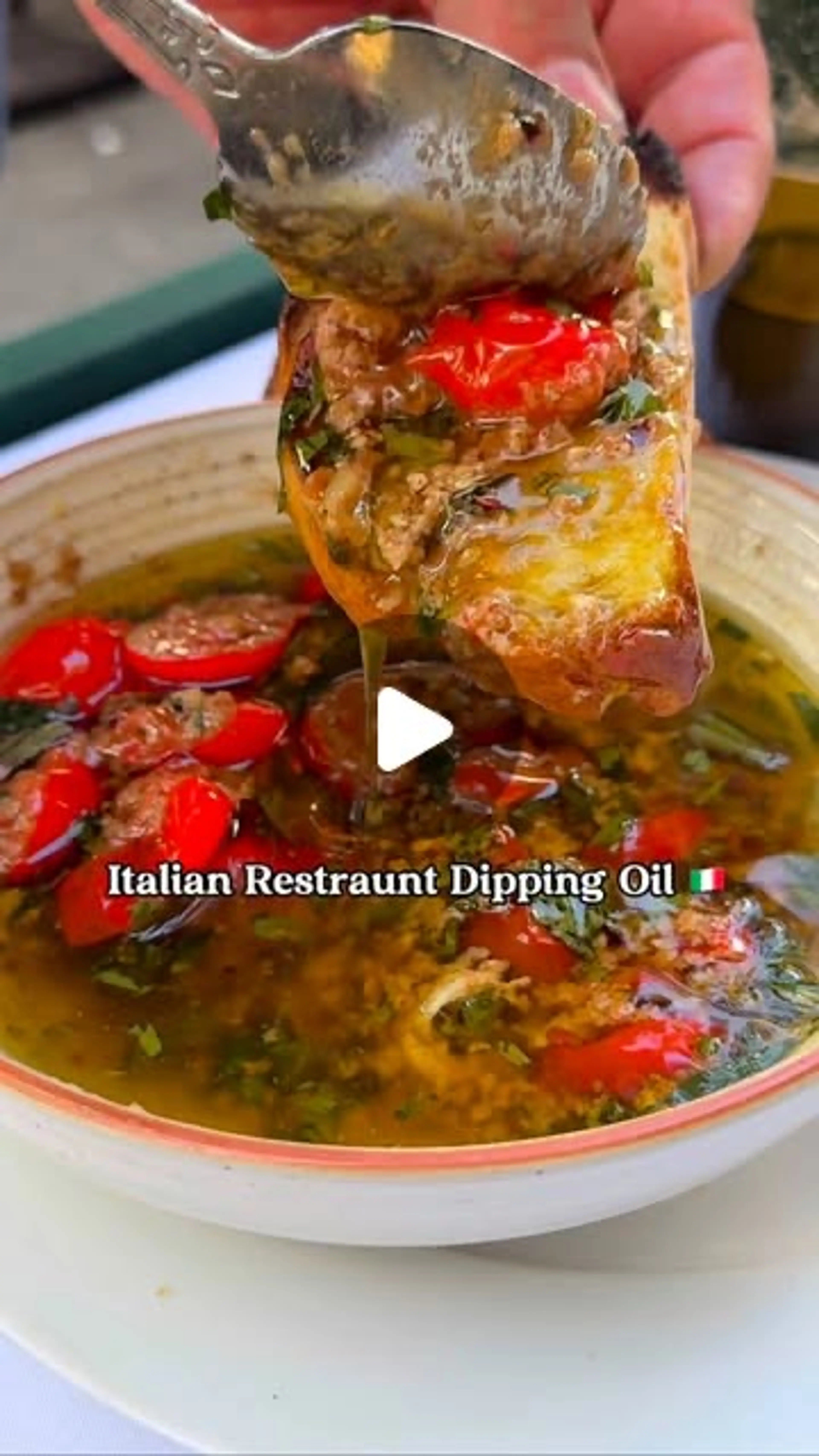 Italian Restaurant Olive Oil Dip