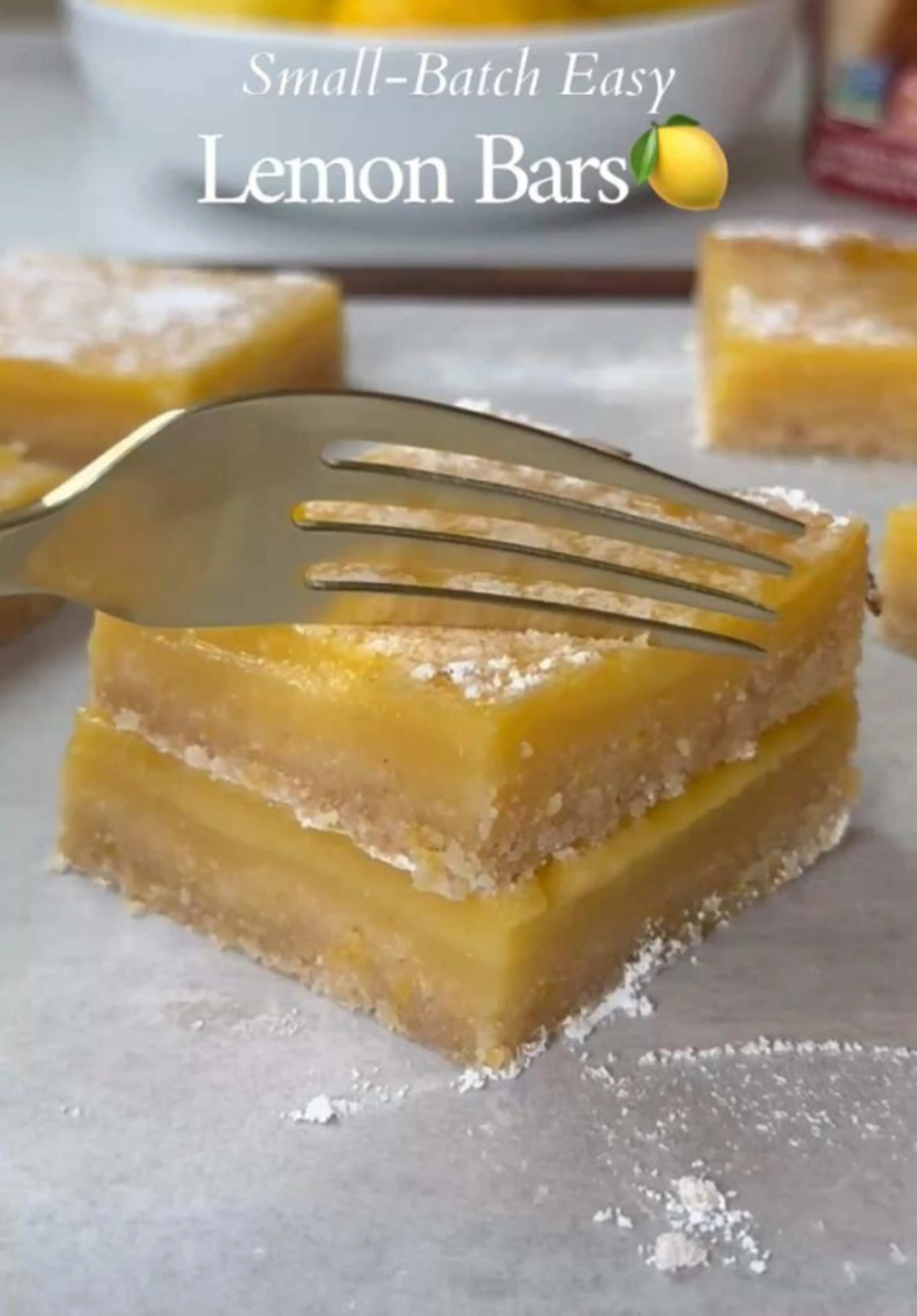Small Batch Lemon Bars