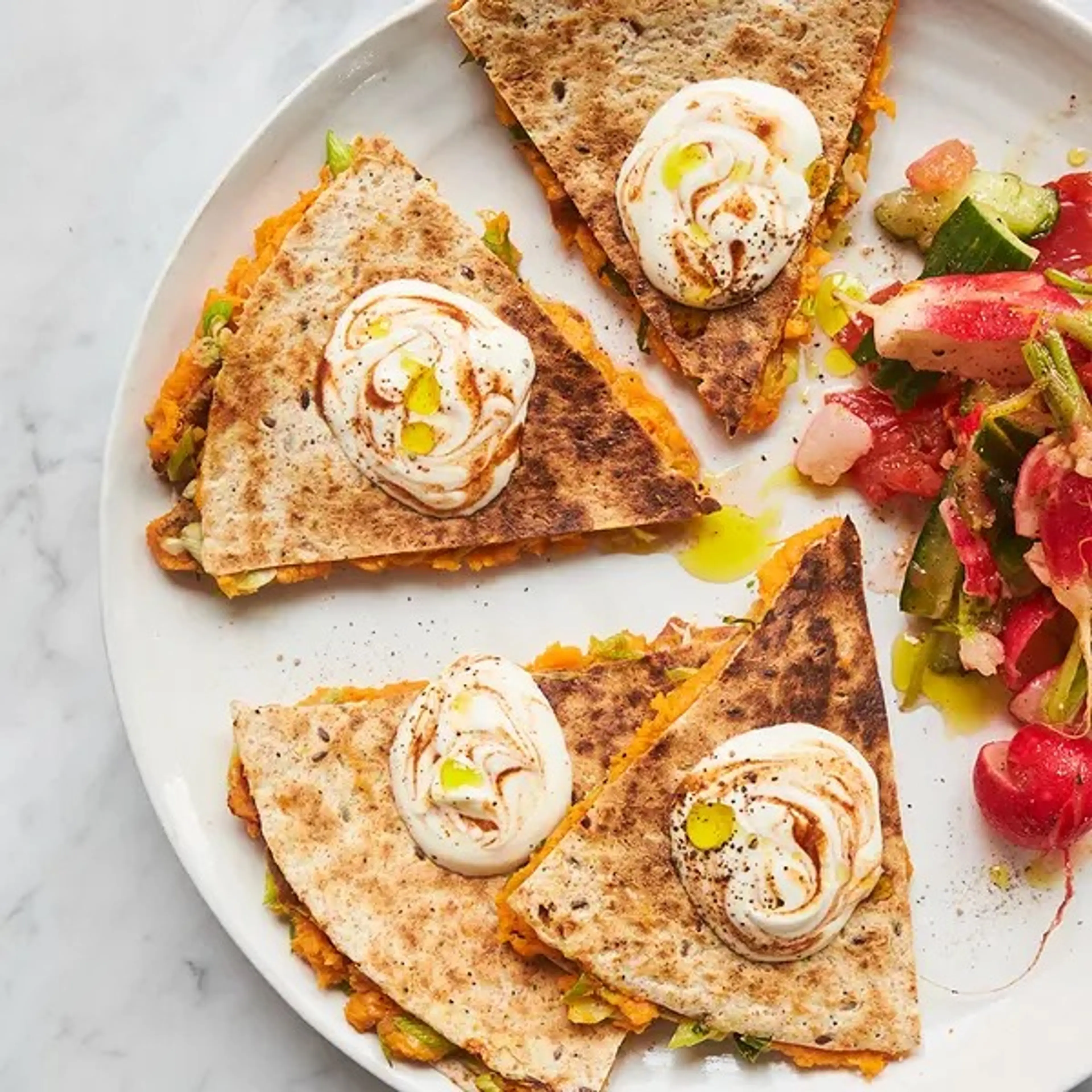 Sweet potato quesadilla