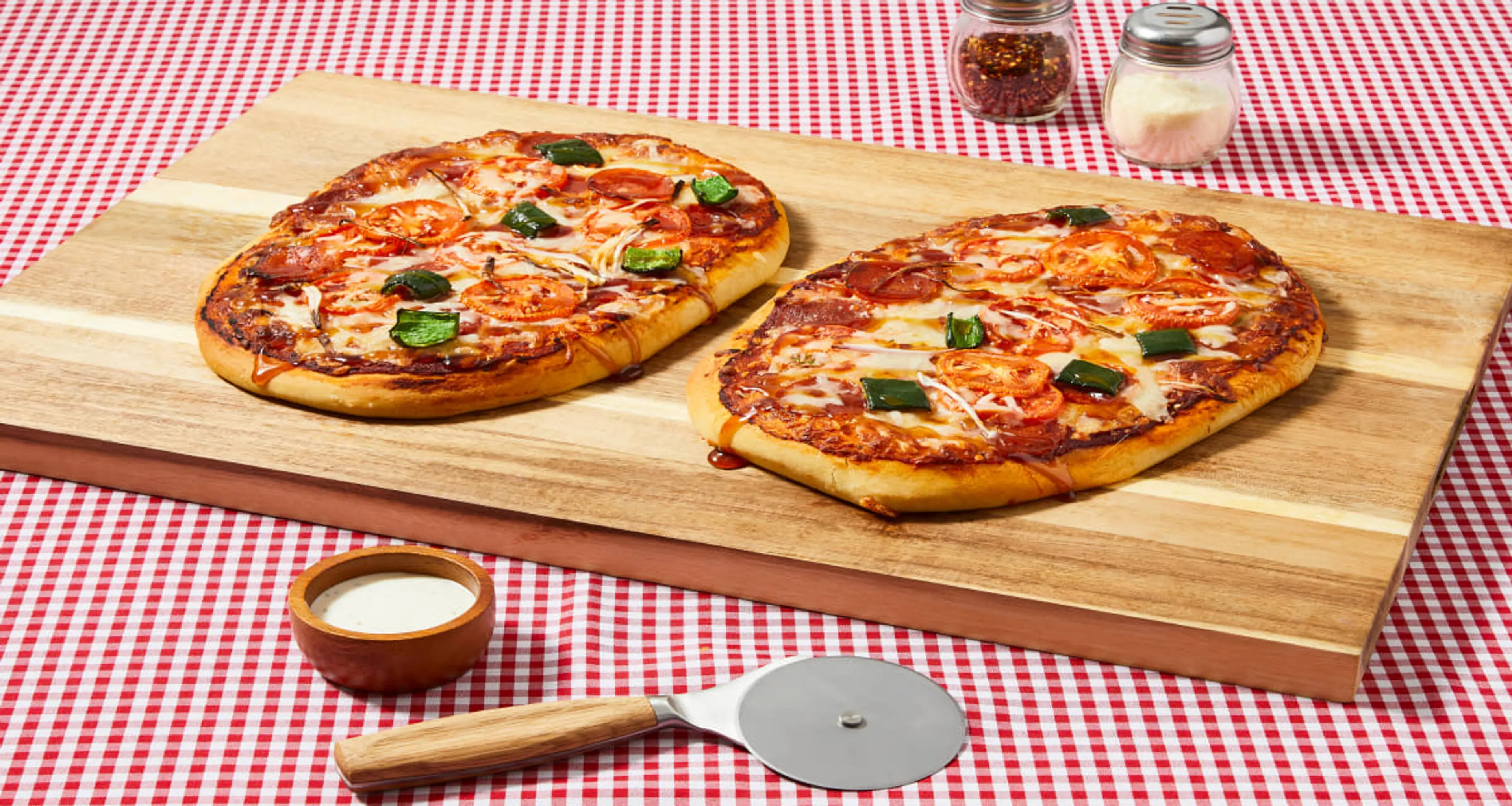 "Bee Sting" Hot Honey Pepperoni Pizza with Buttermilk Ranch