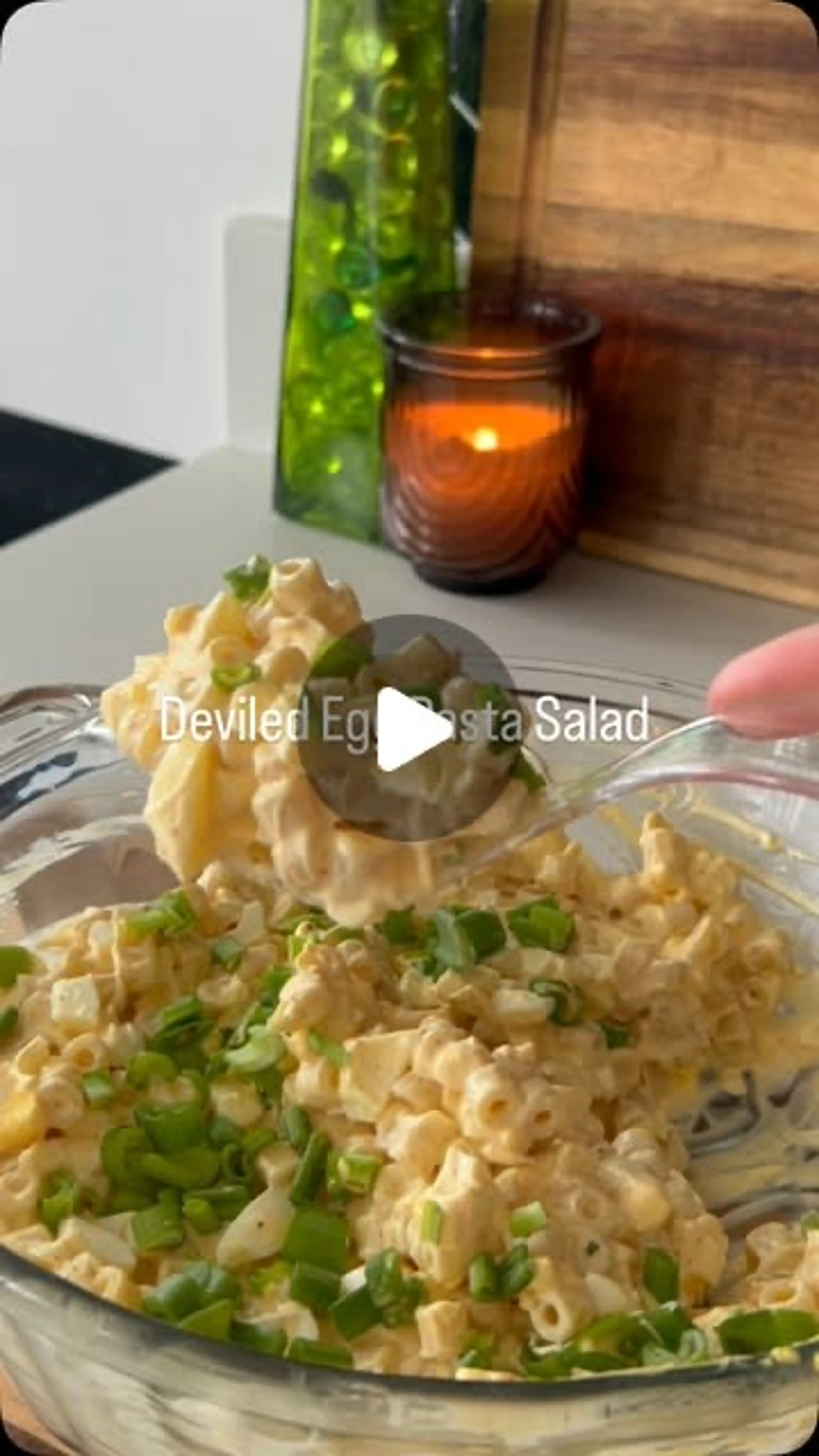 Devilled Eggs Pasta Salad