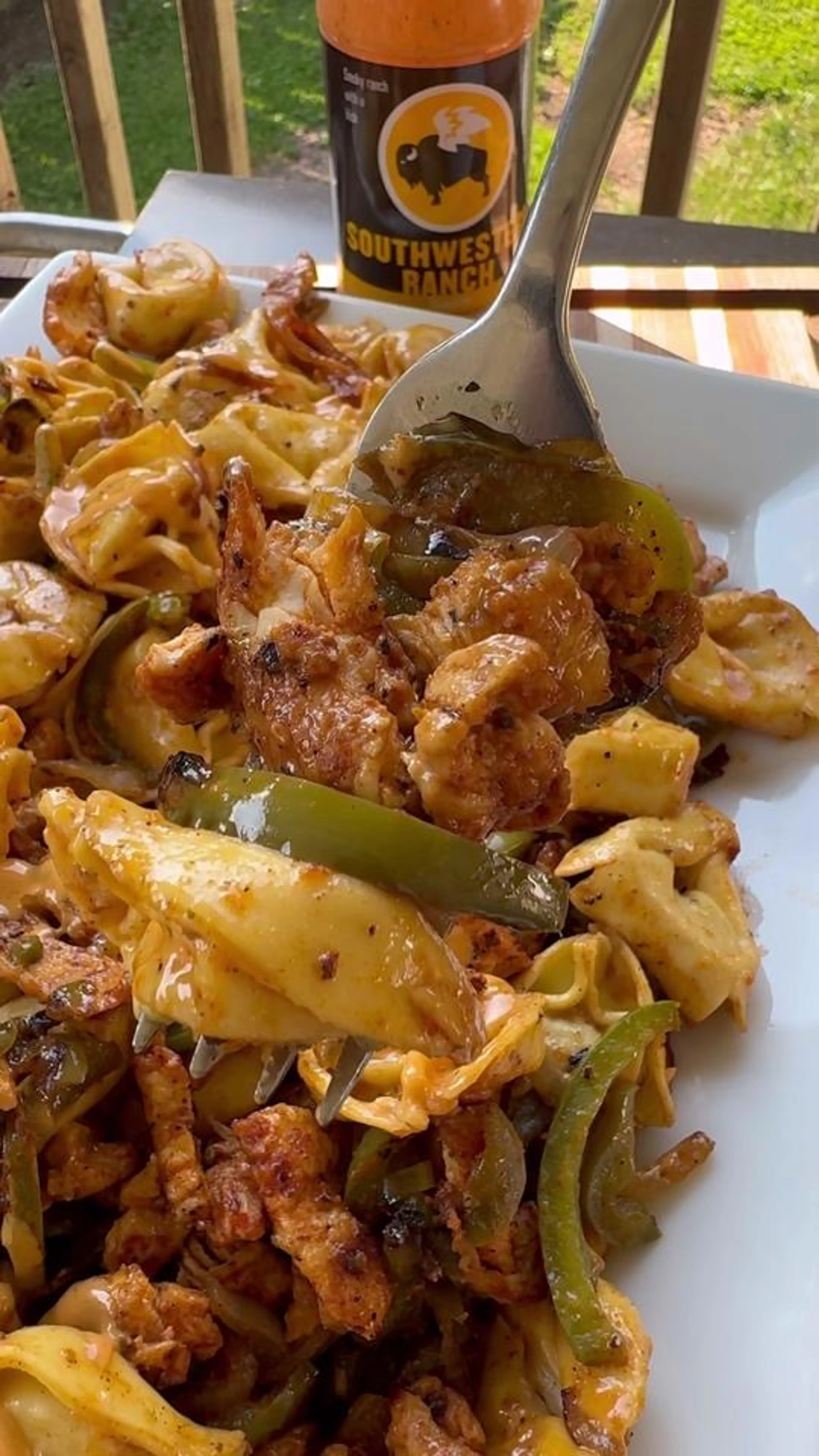 Southwest Ranch Chicken Tortellini Is an Easy Griddle Recipe