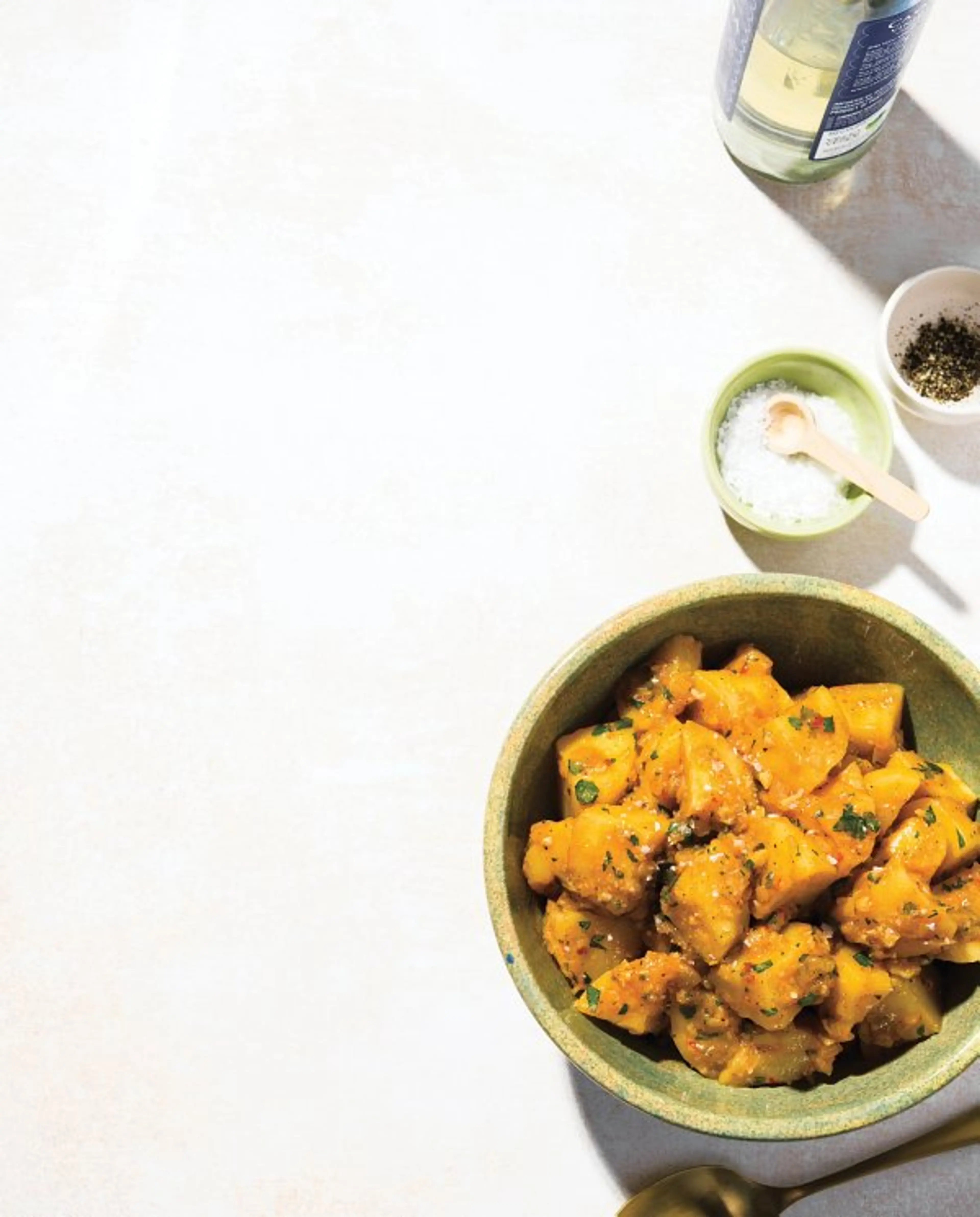 Wine-Braised Potatoes with Garlic and Bay