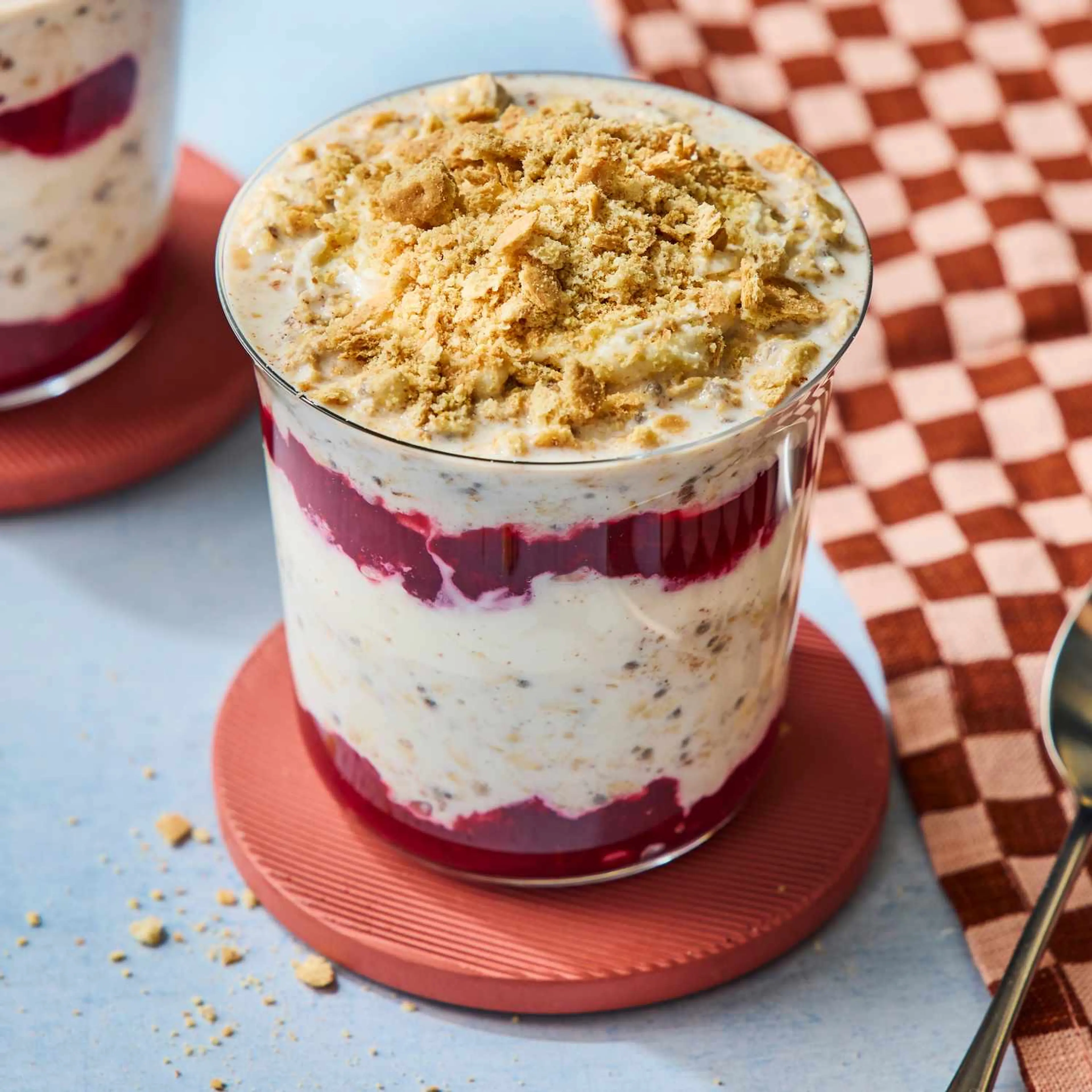 Cranberry Cheesecake Overnight Oats