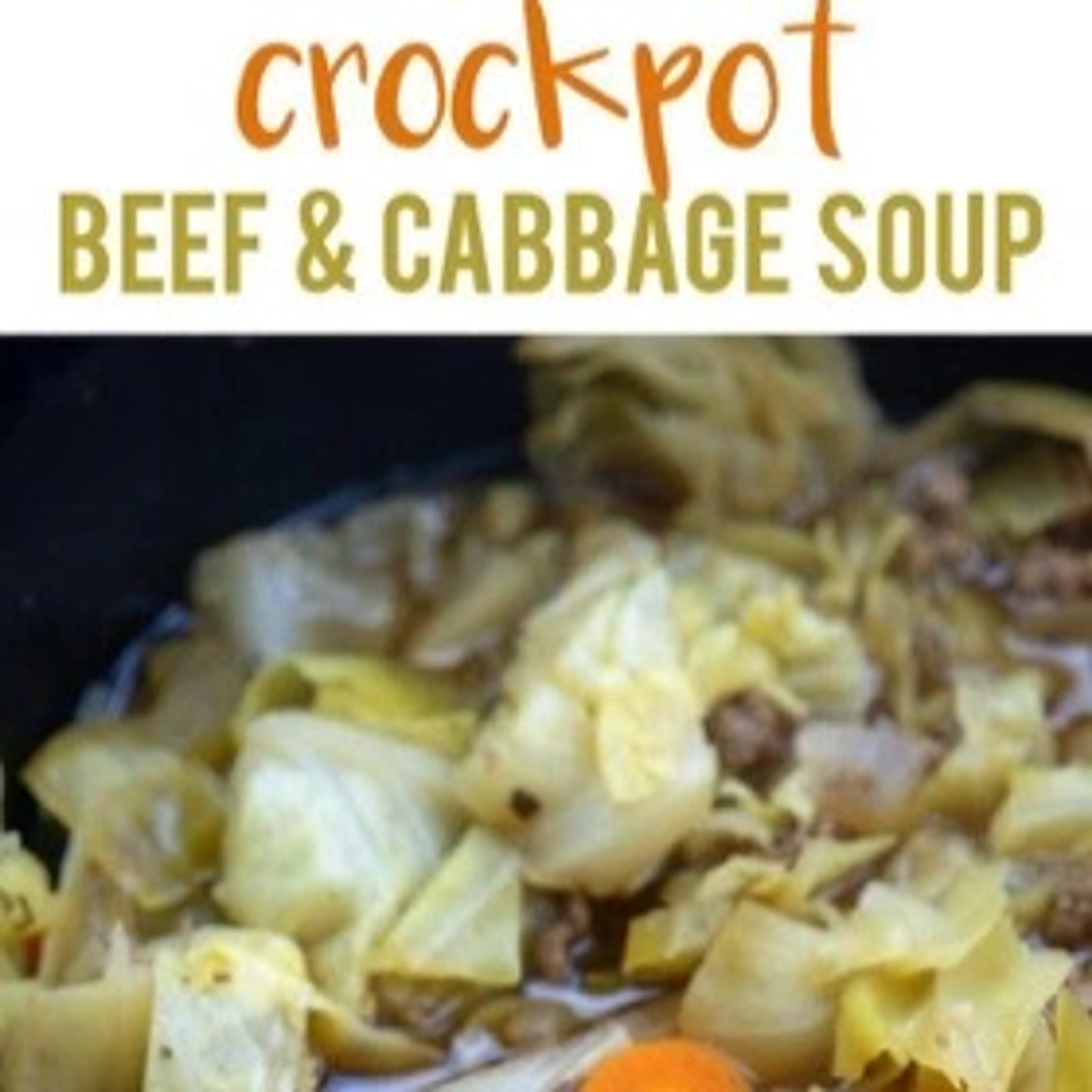 Crockpot Cabbage Soup with Beef