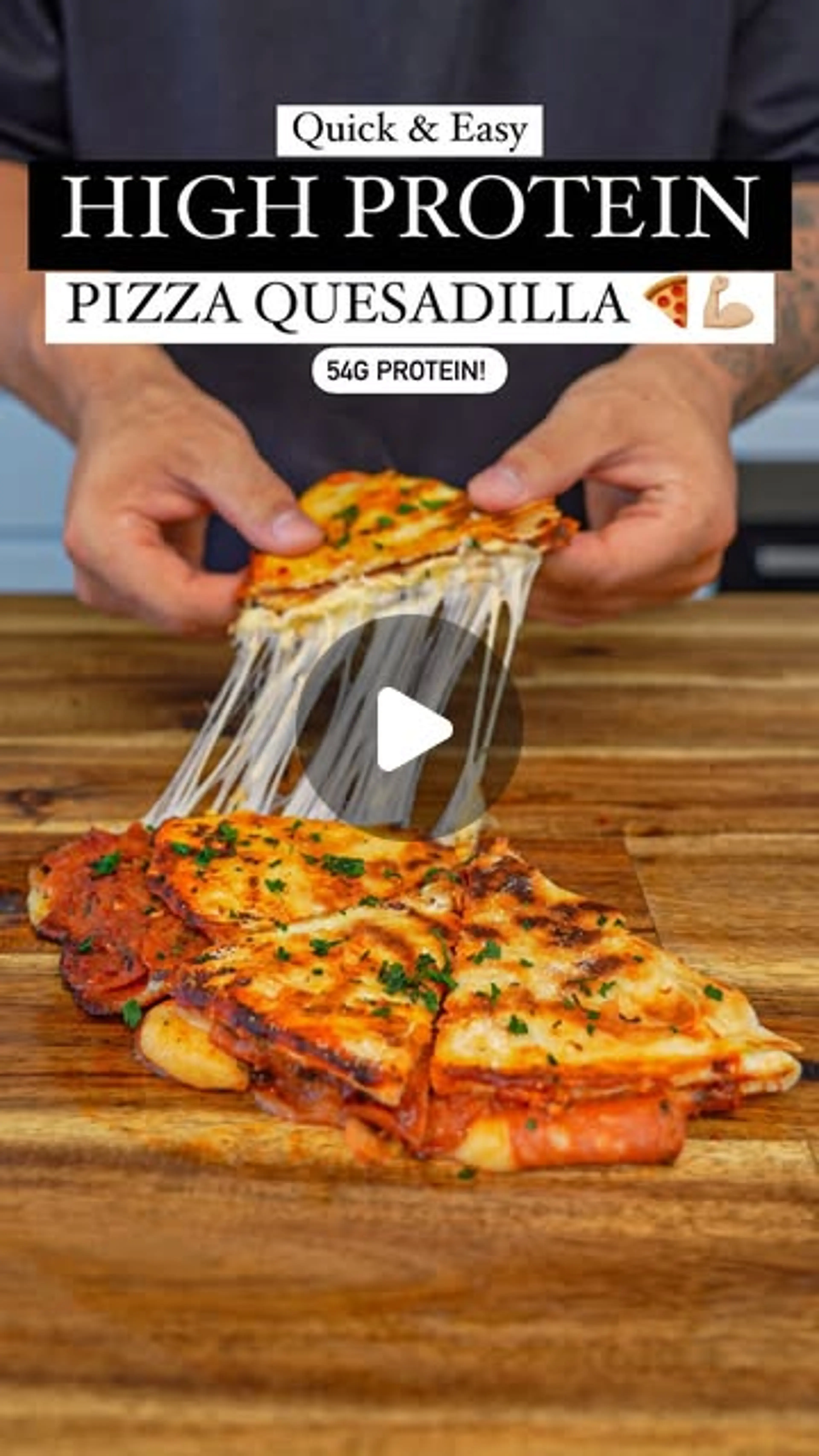 High Protein Pizza Quesadilla