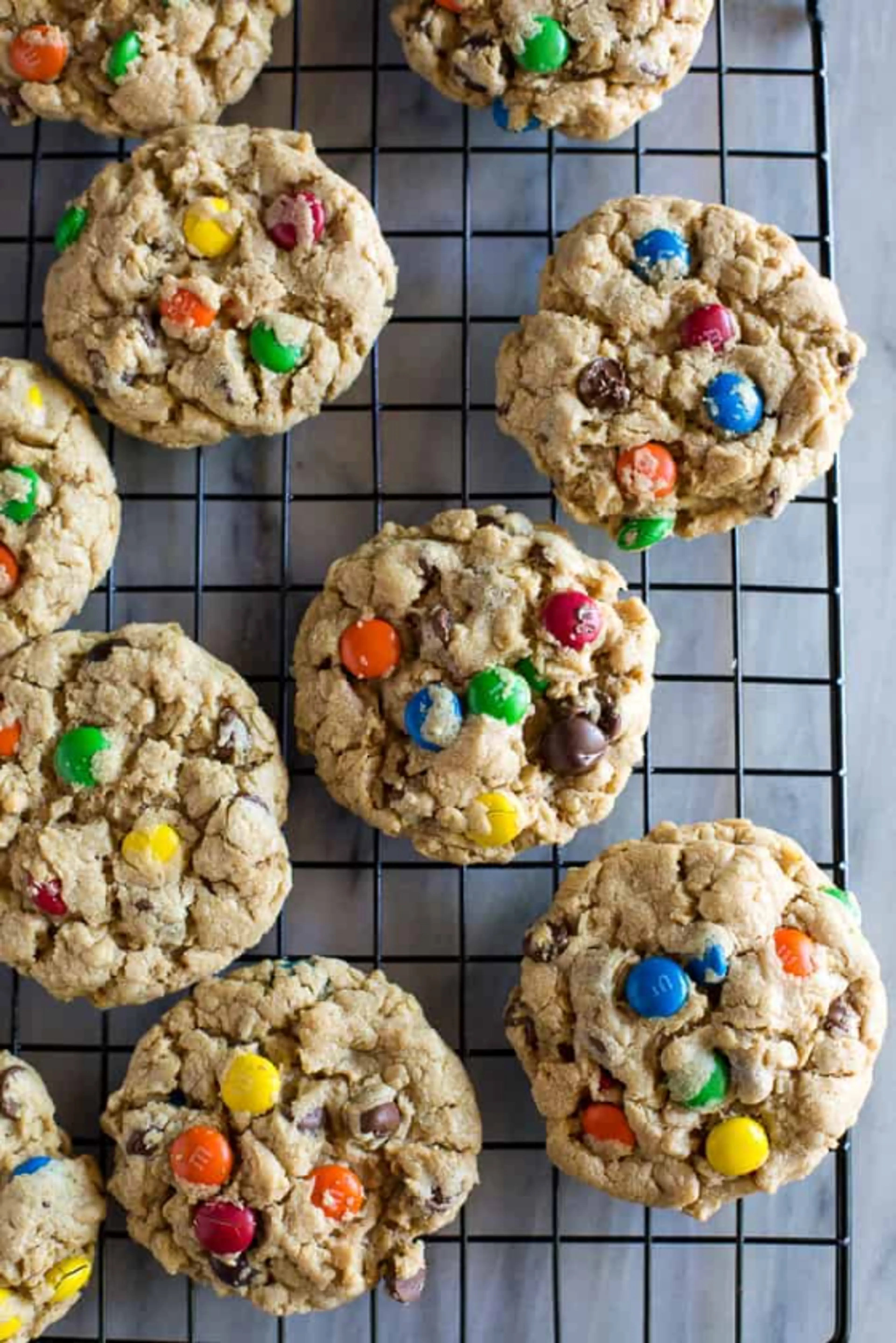 Thick and Chewy Monster Cookies