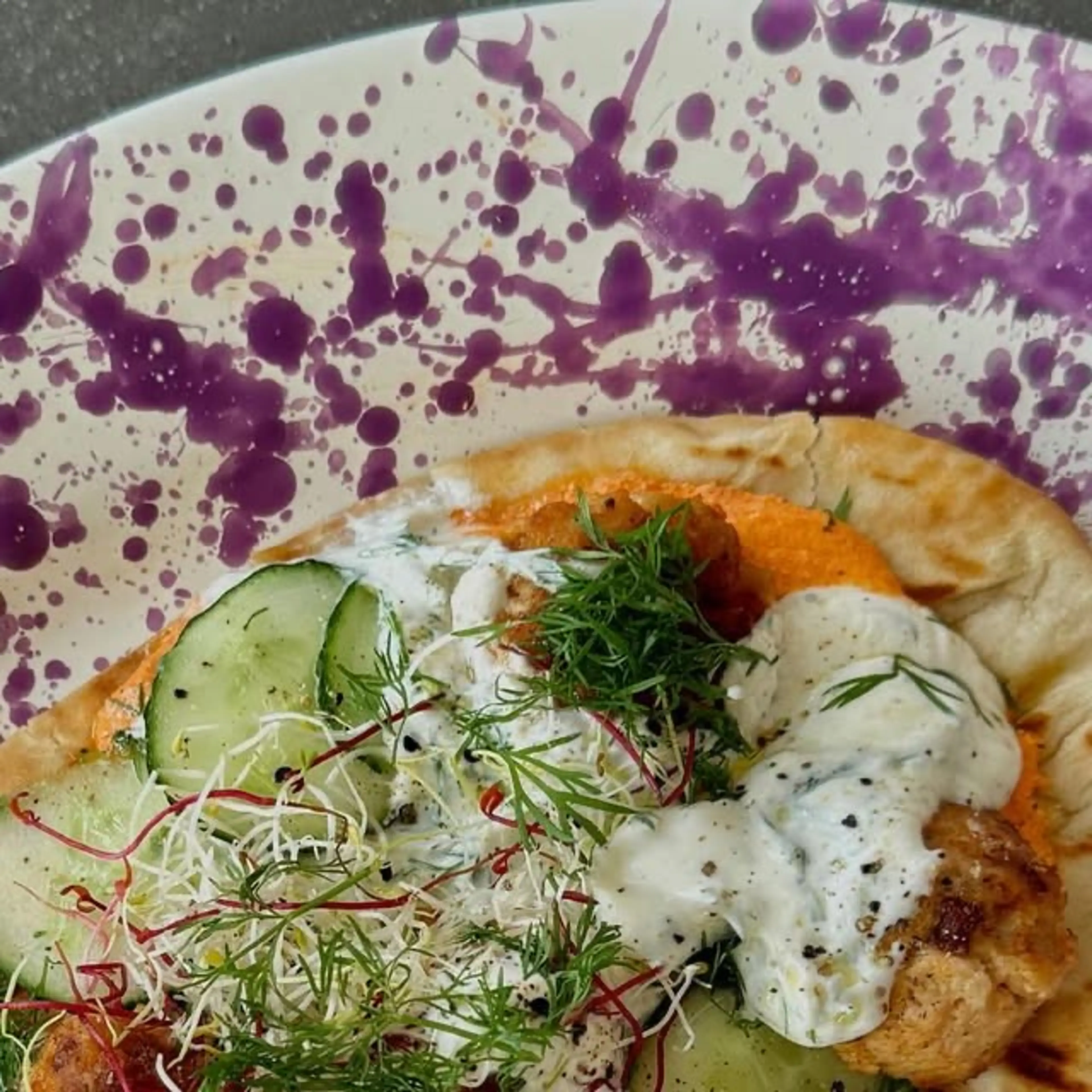 Naan Spicy Feta Kipballetjes