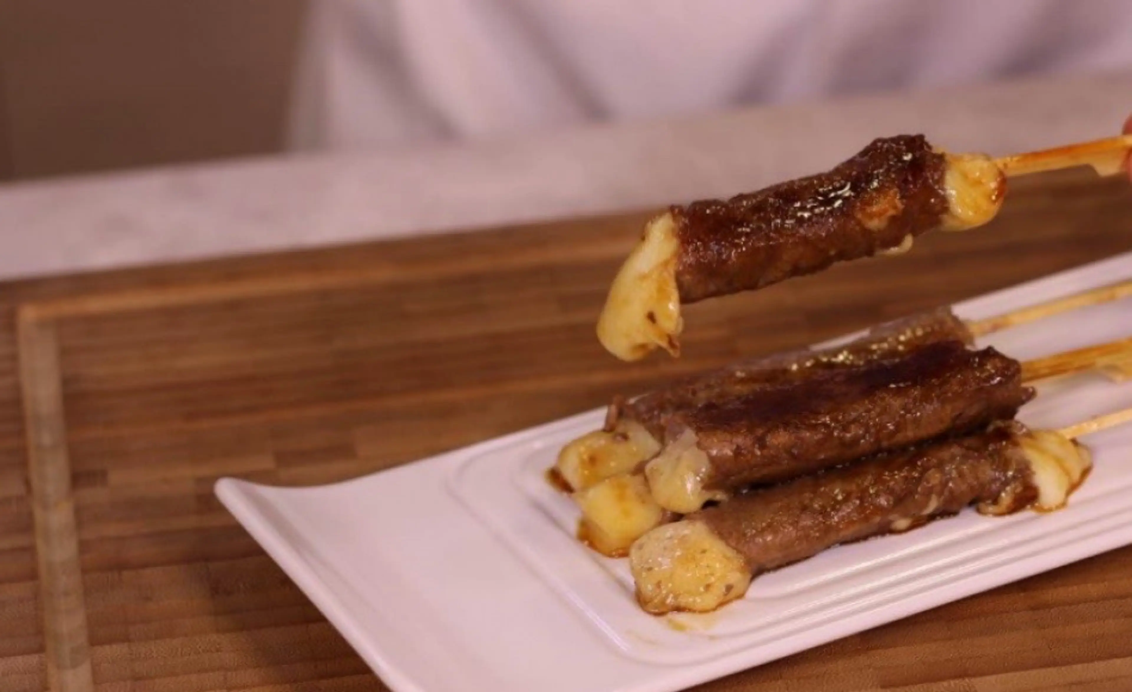 YAKITORI DE BŒUF AU FROMAGE