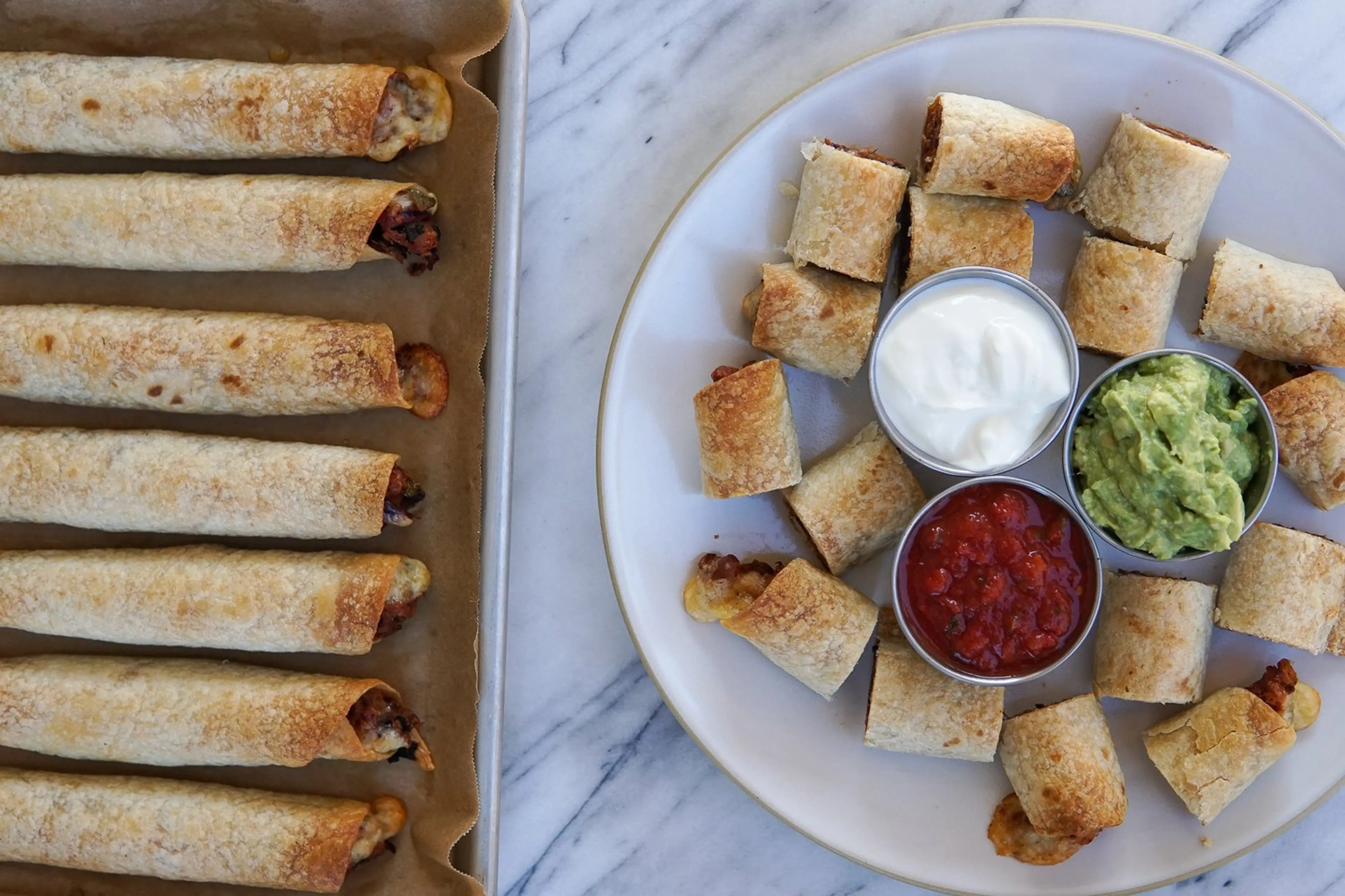 Bean and Cheese Oven Taquitos