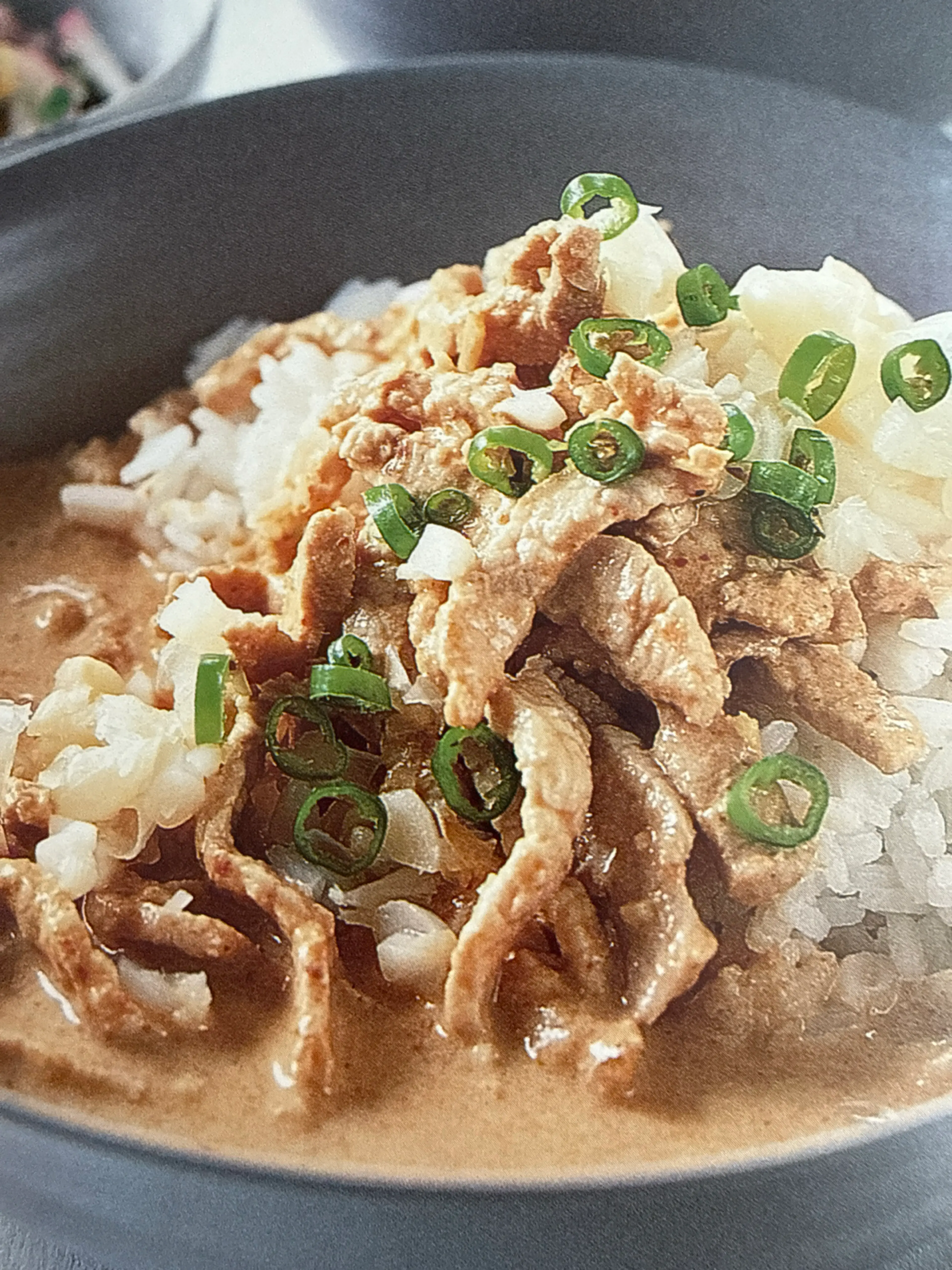 pork curry with pickled garlic gaeng hung lay