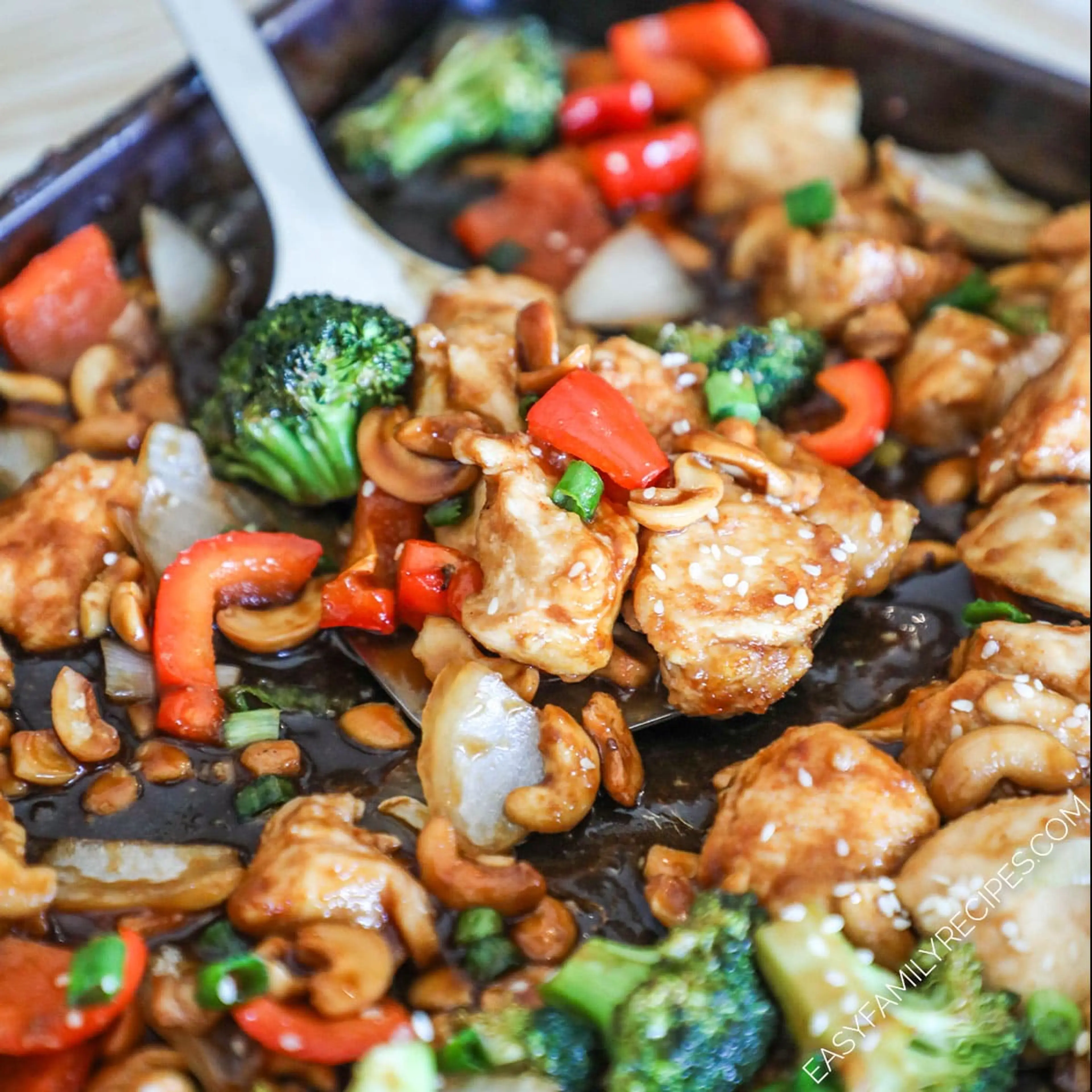 Sheet Pan Cashew Chicken