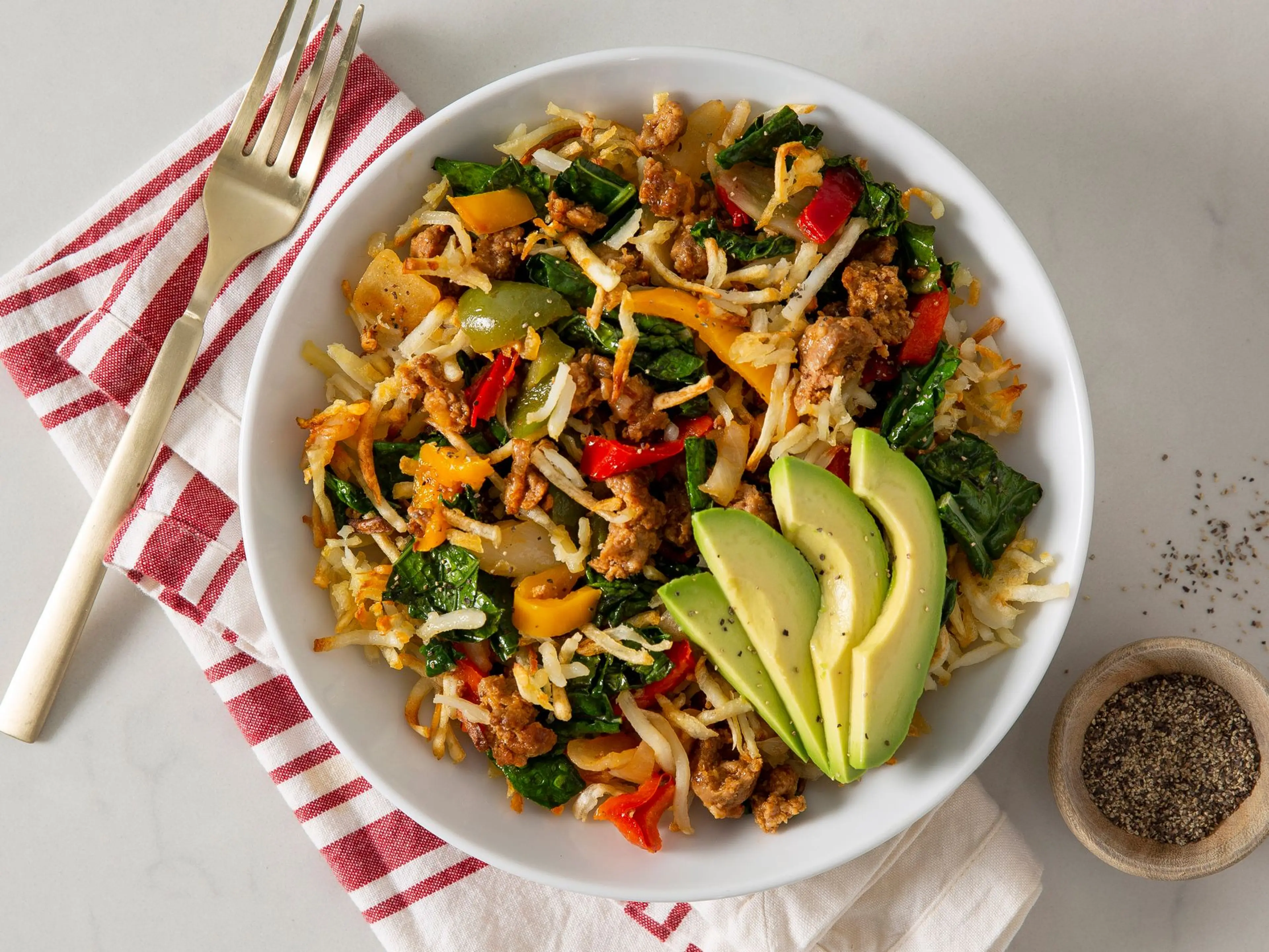 Chorizo-Pepper Hash