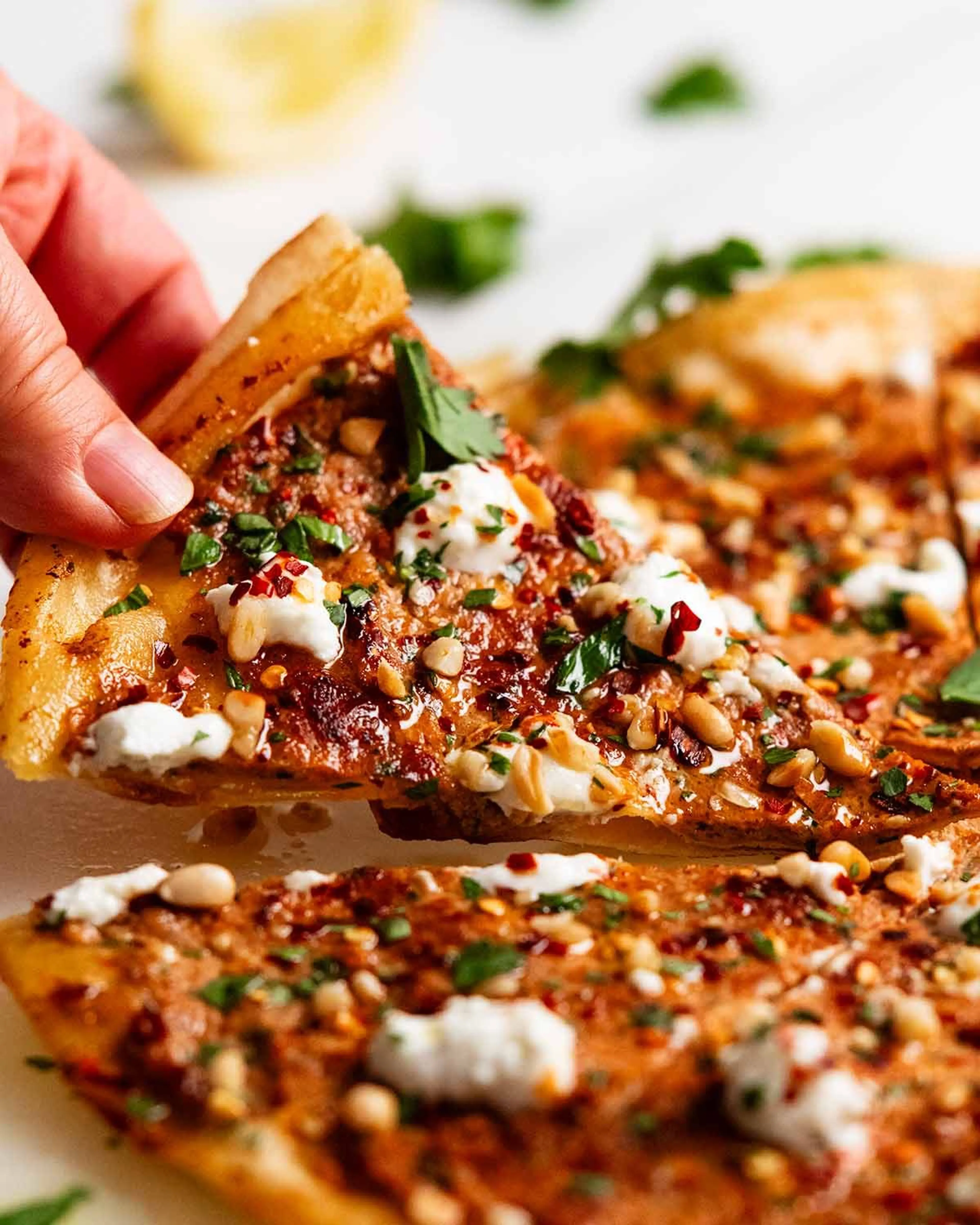 8 minute Lebanese Pizzas (Lahmacun!)