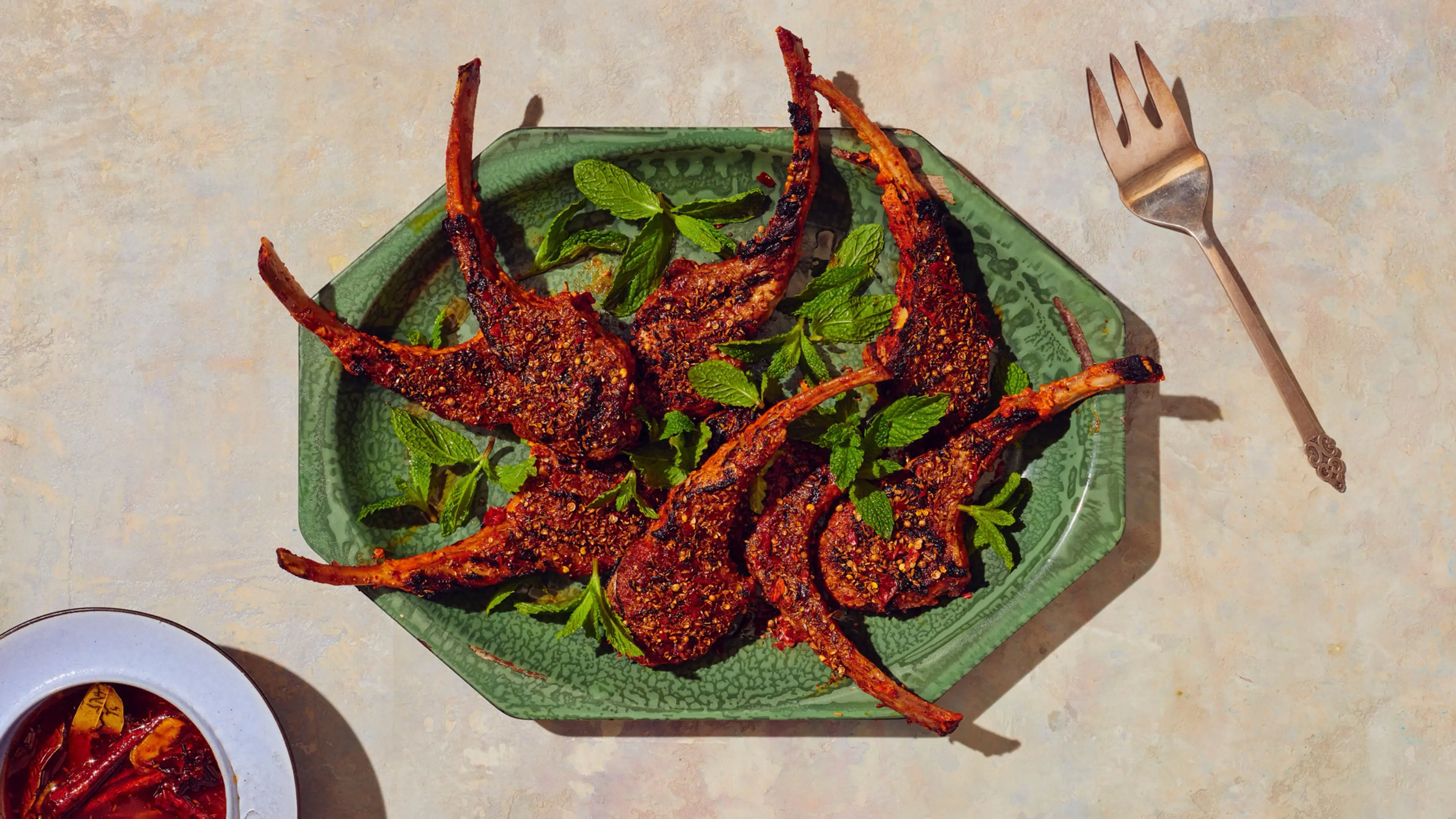 Grilled Lamb Chops With Mango Chutney