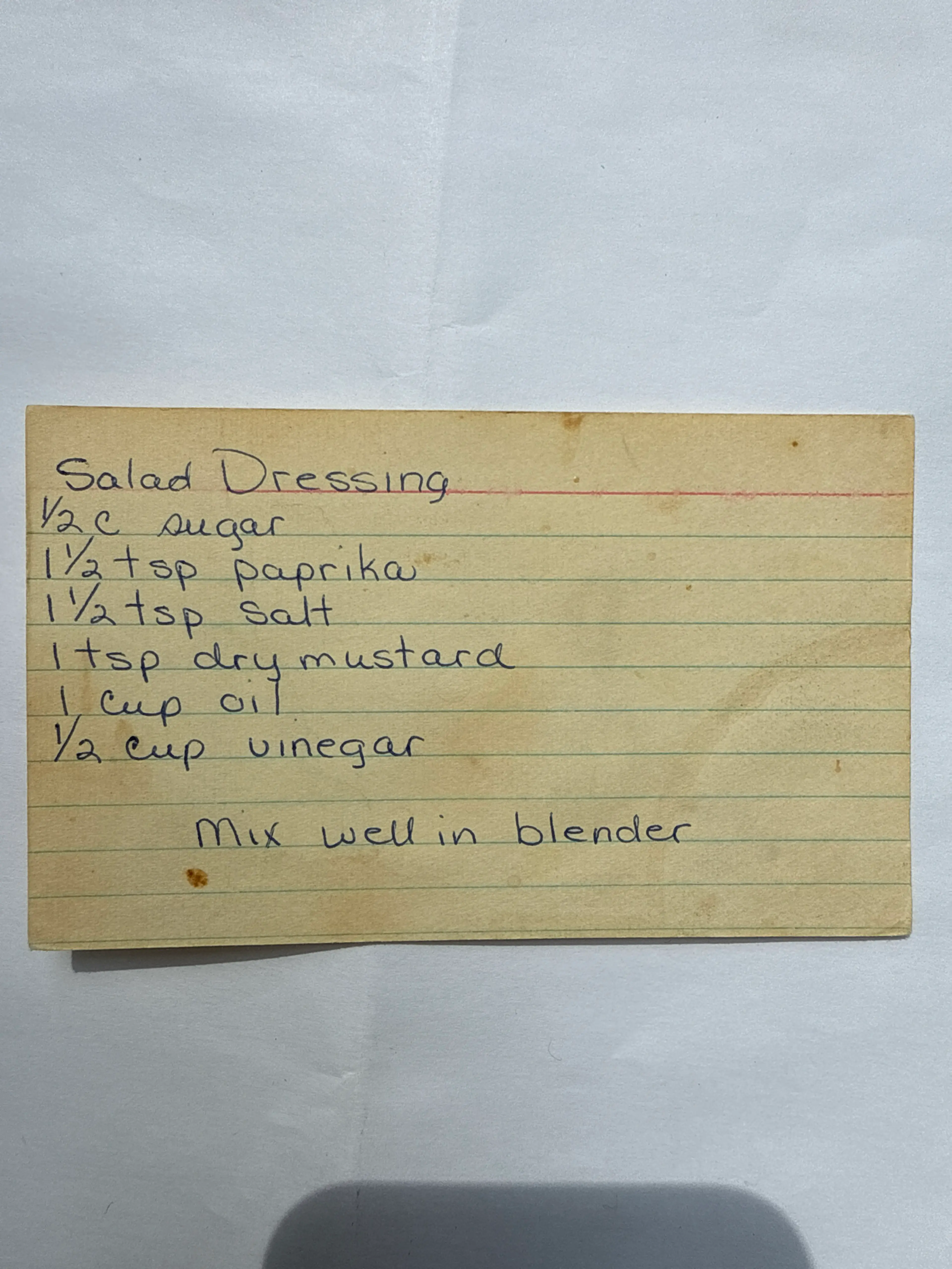 Salad Dressing