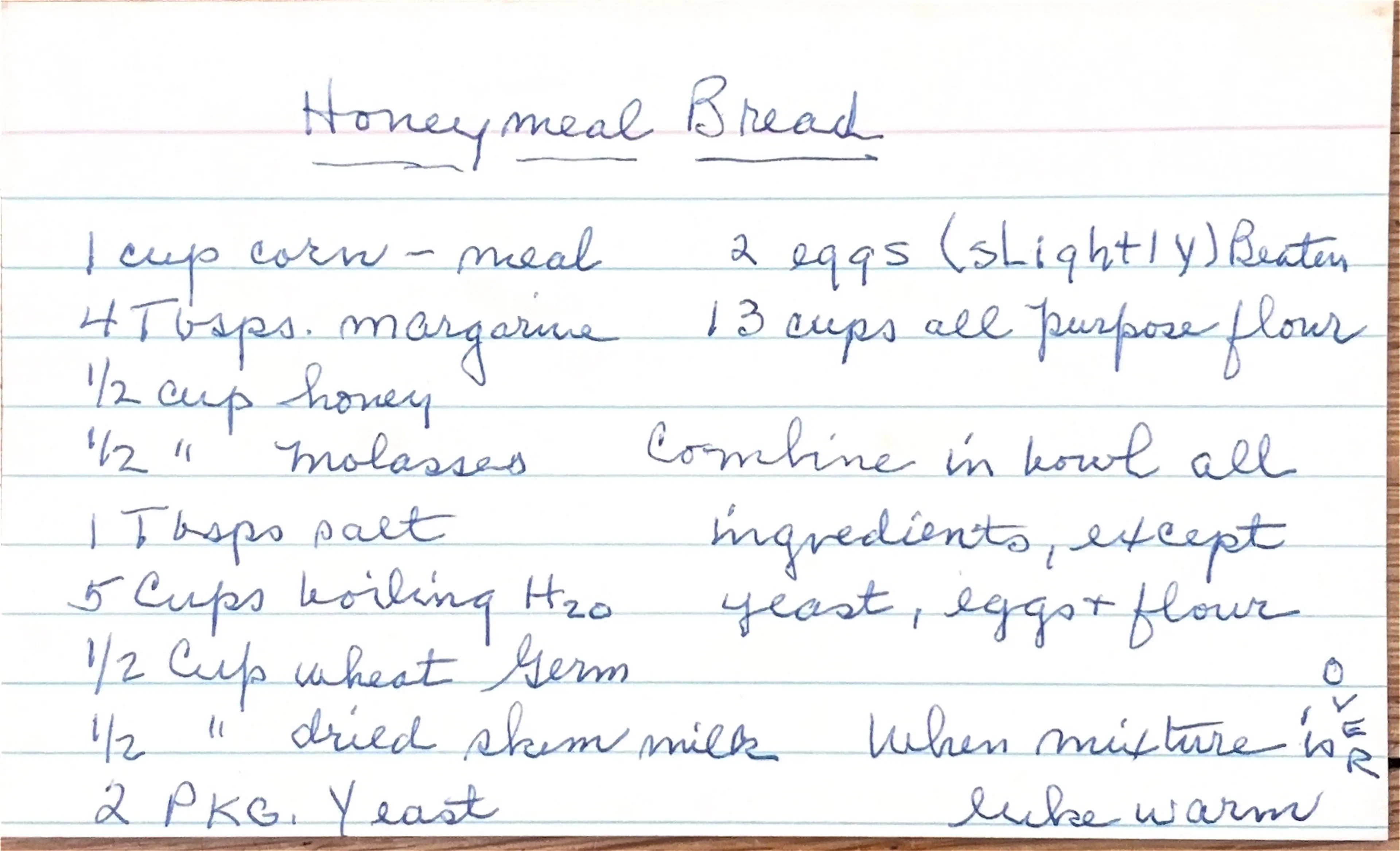 Honeymeal Bread