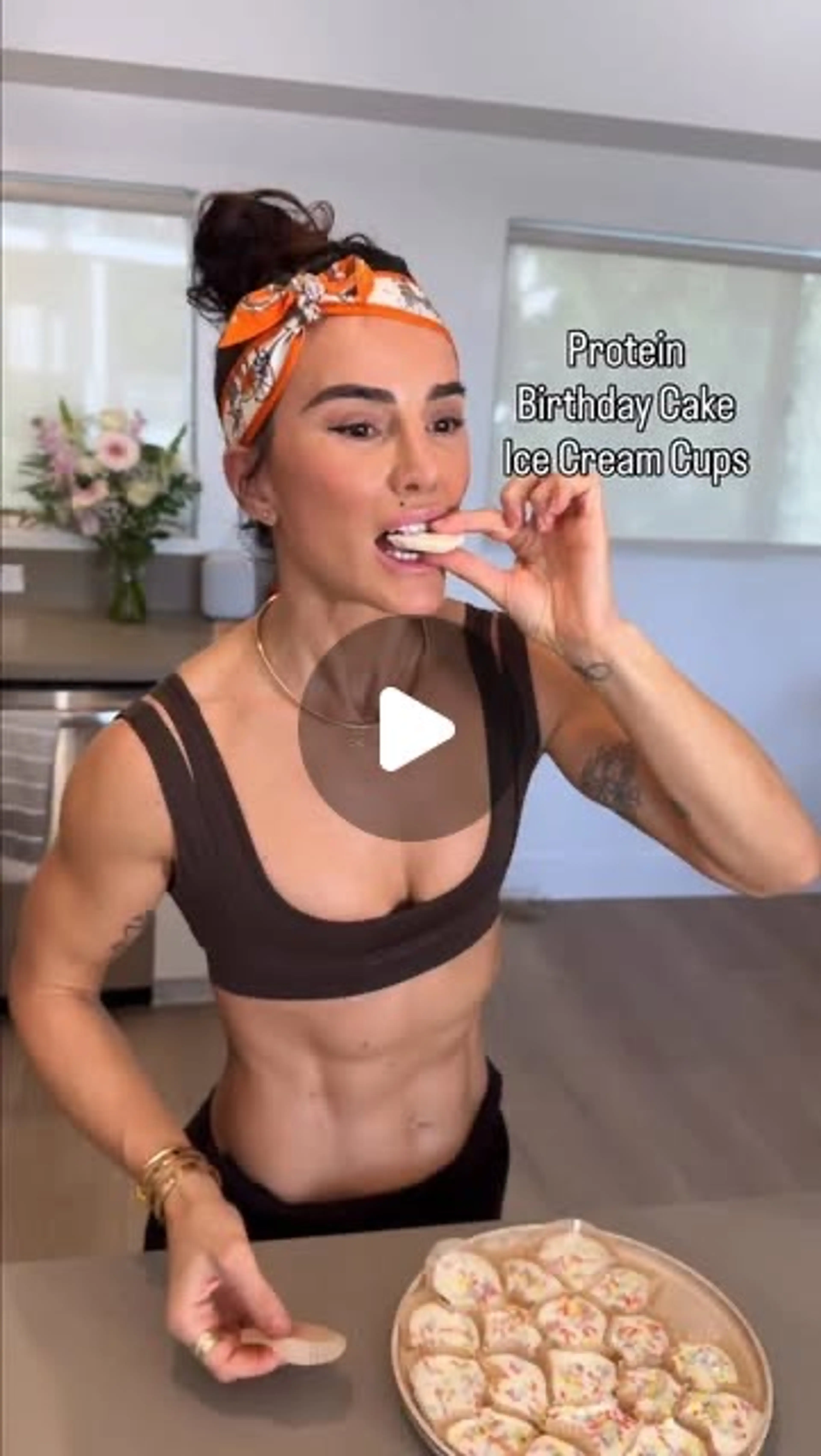 Protein Birthday Cake Ice Cream Cups - Easy and Super Delish