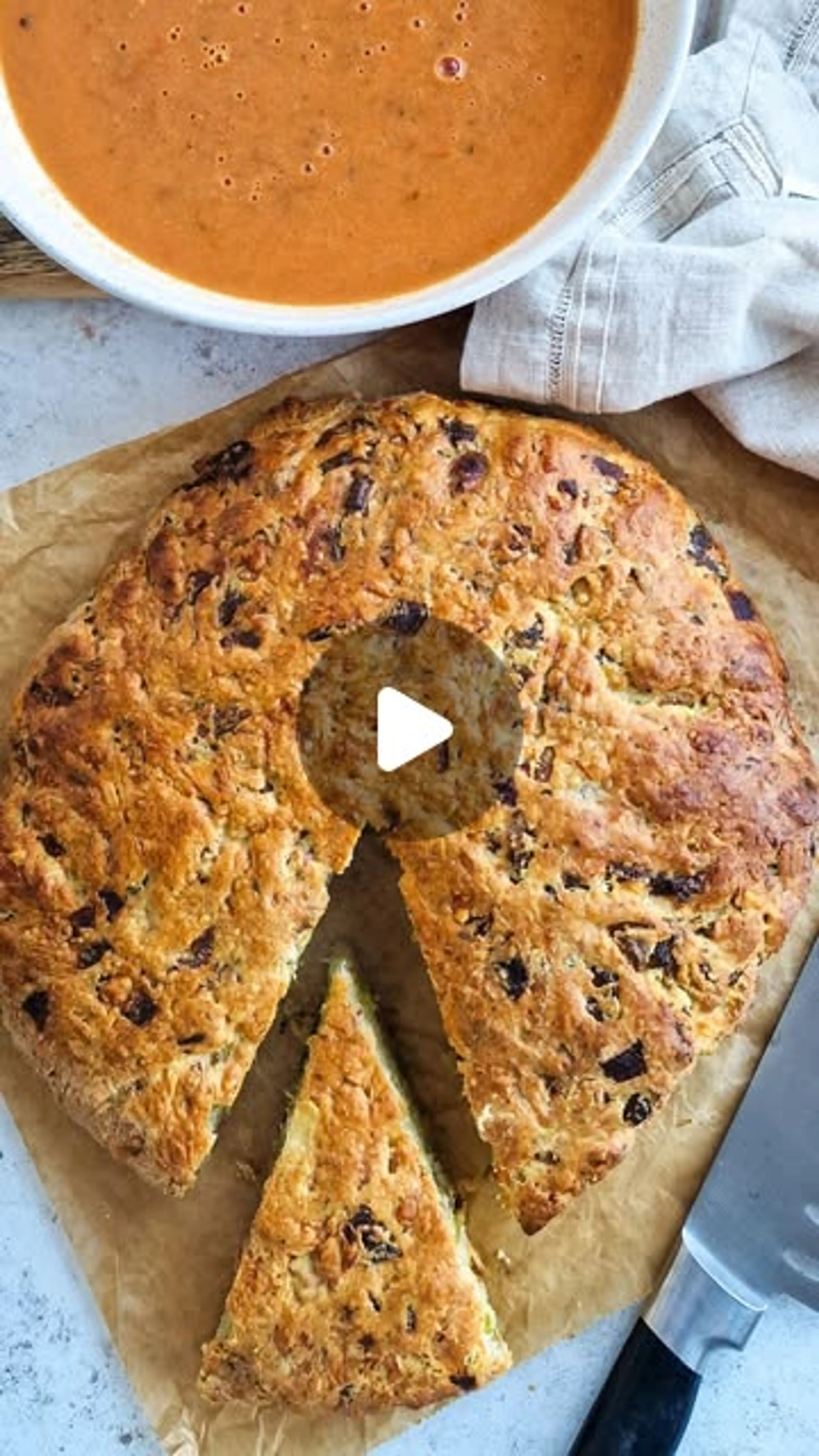 Cheese & Leek Herb Bread